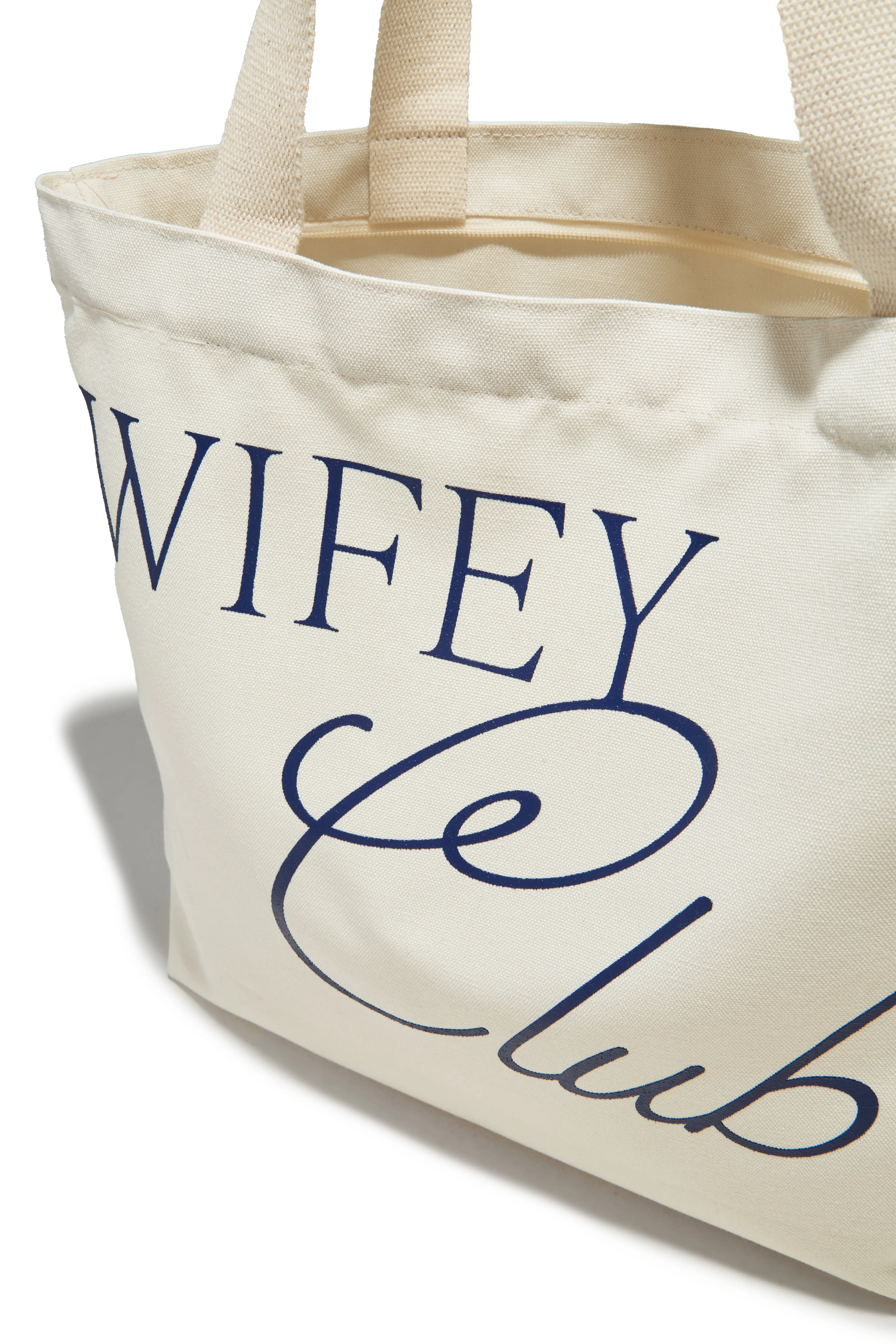 Wifey Club Tote Bag - Natural sold by Miss Lola product image thumbnail 3