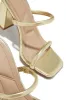 Jenna Block Heel Mules - Gold sold by Miss Lola