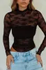 Julianna Lace Long Sleeve Top - Black sold by Miss Lola