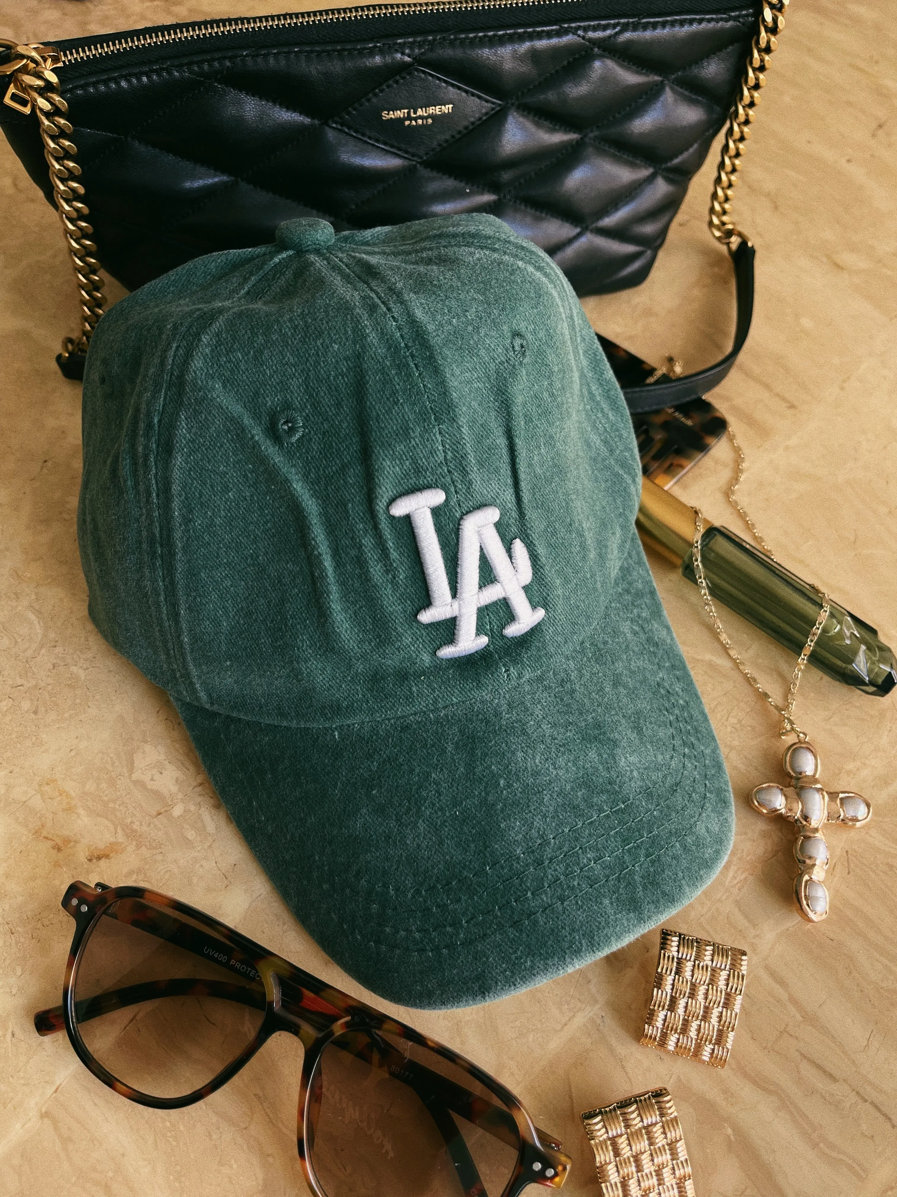 City Dreams Hat - Green sold by Miss Lola