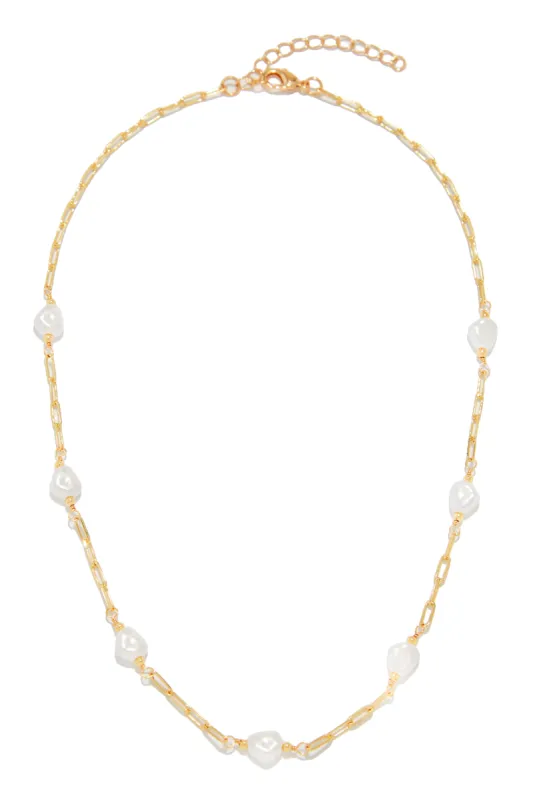 Marcia Necklace Adjustable Necklace - Gold sold by Miss Lola