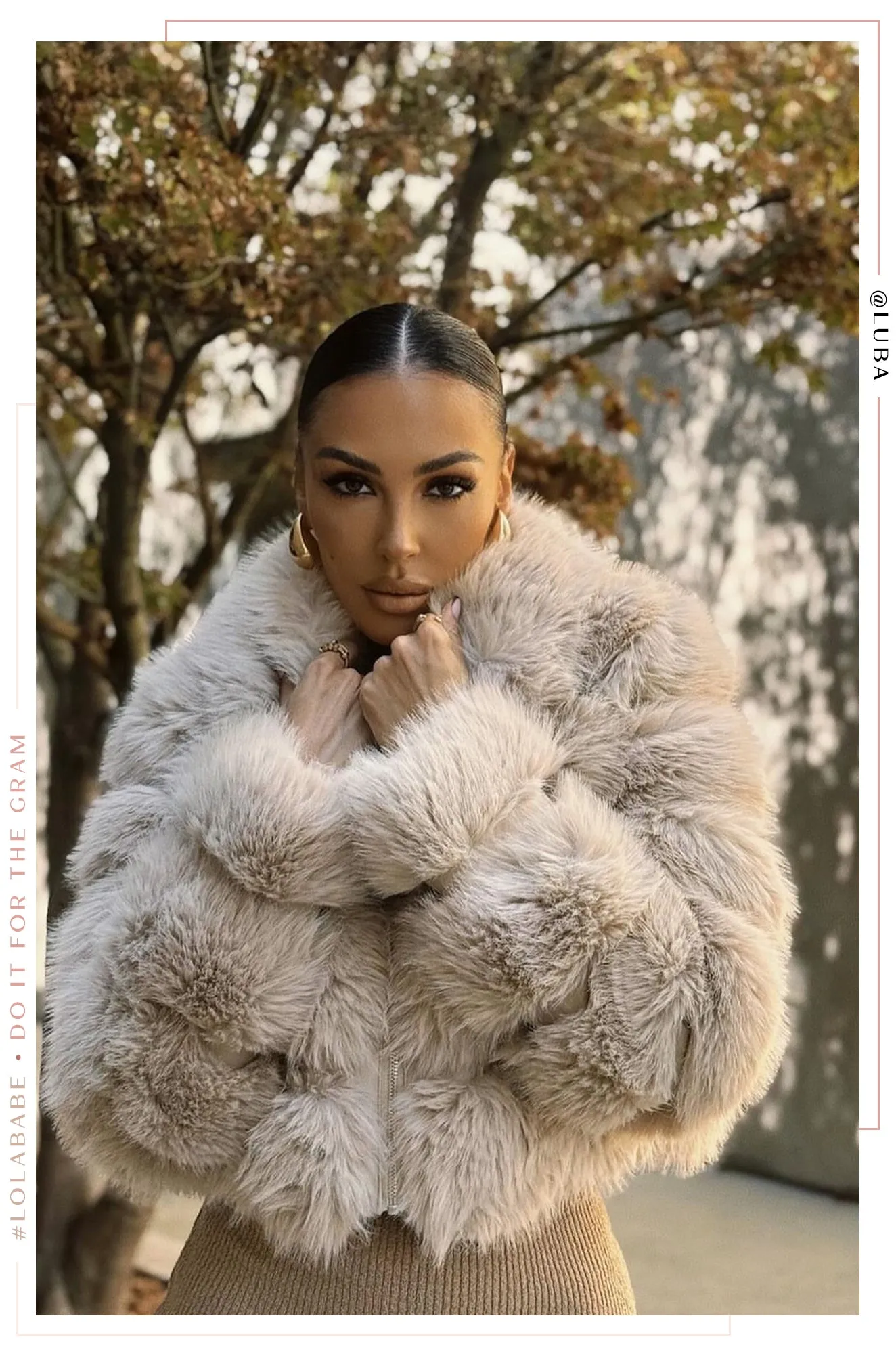 Private Getaway Faux Fur Coat - Beige sold by Miss Lola product image thumbnail 2