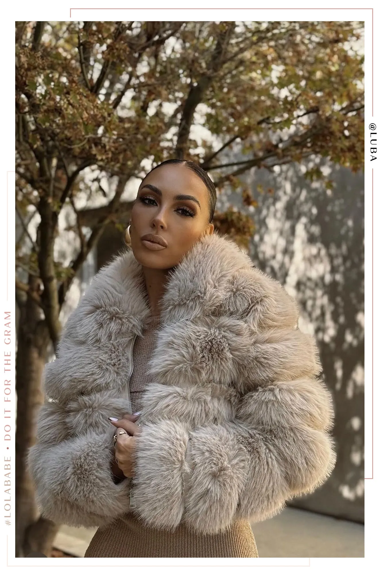 Private Getaway Faux Fur Coat - Beige sold by Miss Lola product image thumbnail 5