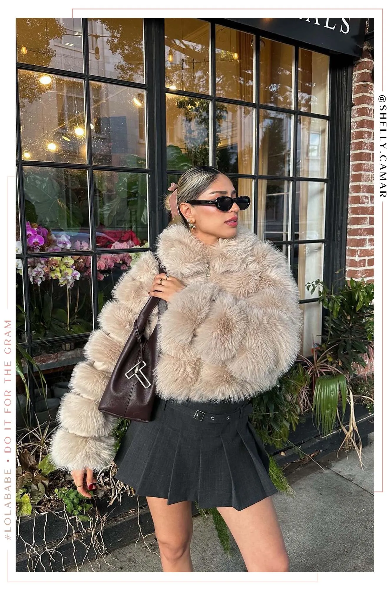 Private Getaway Faux Fur Coat - Beige sold by Miss Lola product image thumbnail 3