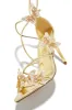 Fantasy Dreams Butterfly Embellished Lace Up Heels - Gold sold by Miss Lola