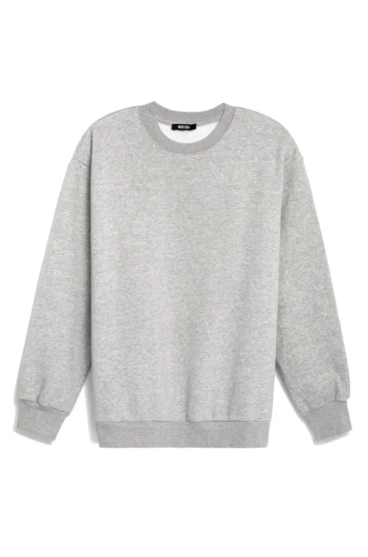 Cozy Feels Adult Crewneck Sweater - Grey sold by Miss Lola