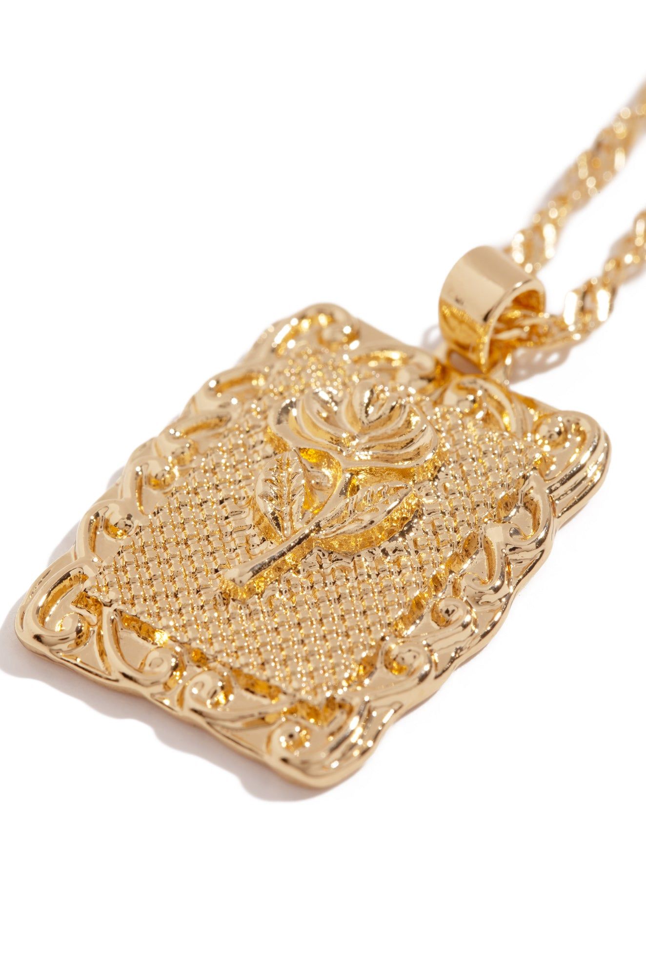 Selene Rose Pendant Necklace - Gold sold by Miss Lola product image thumbnail 4