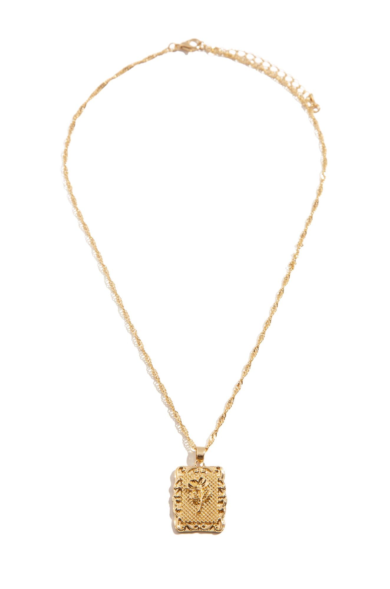Selene Rose Pendant Necklace - Gold sold by Miss Lola product image thumbnail 3