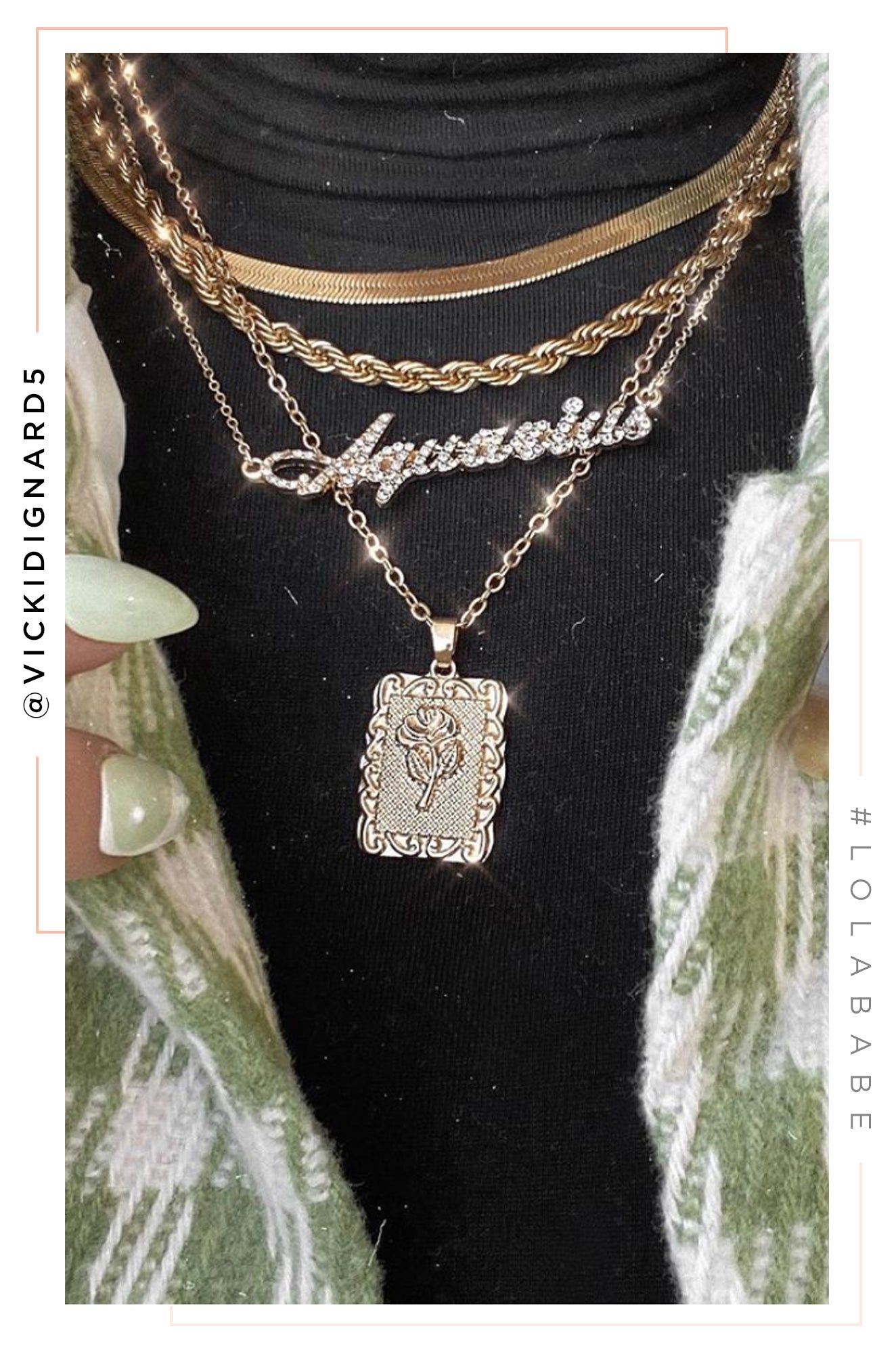 Selene Rose Pendant Necklace - Gold sold by Miss Lola product image thumbnail 5