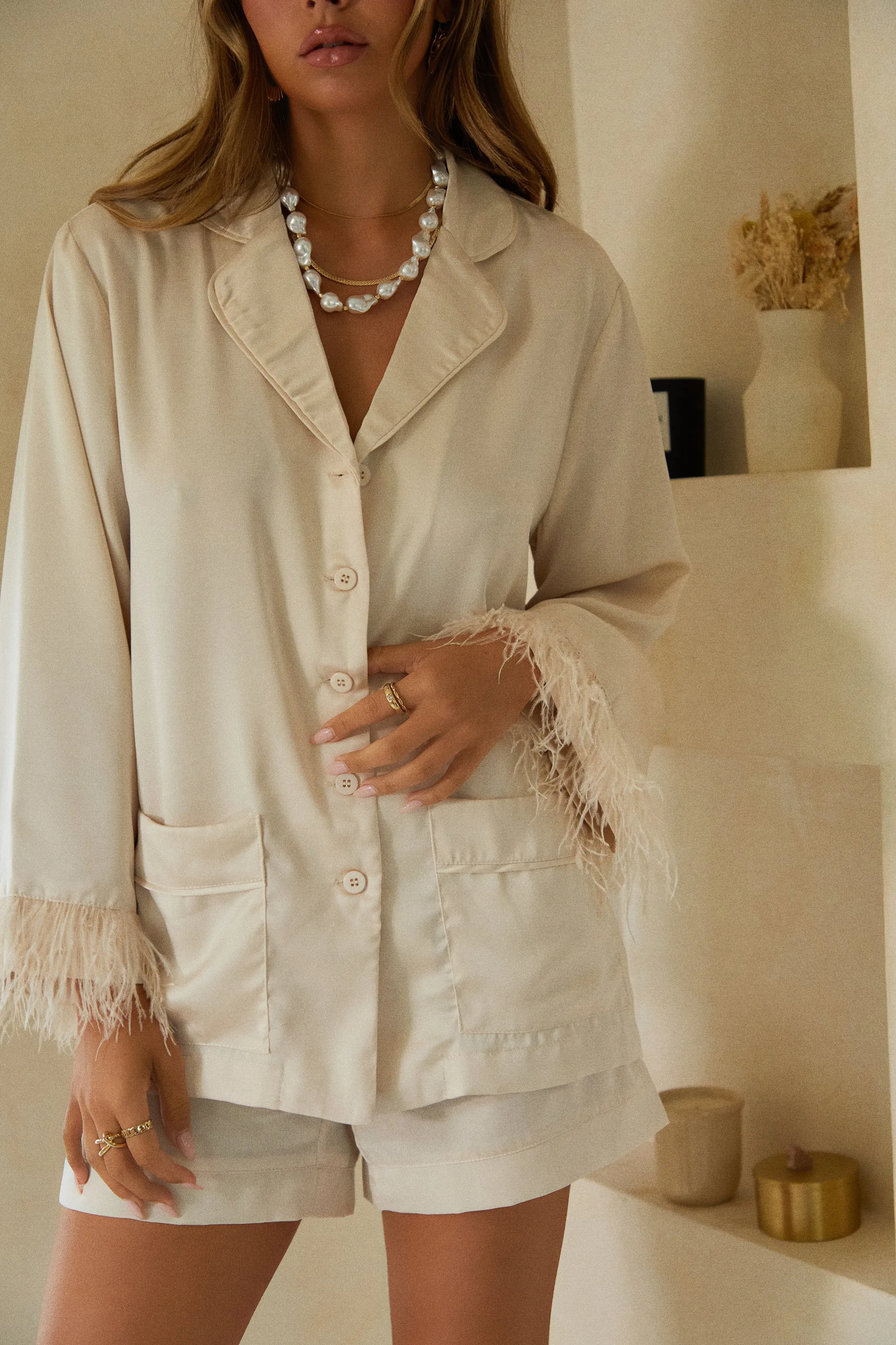 Sweetest Thing Two Piece Short Set - Nude sold by Miss Lola product image thumbnail 3