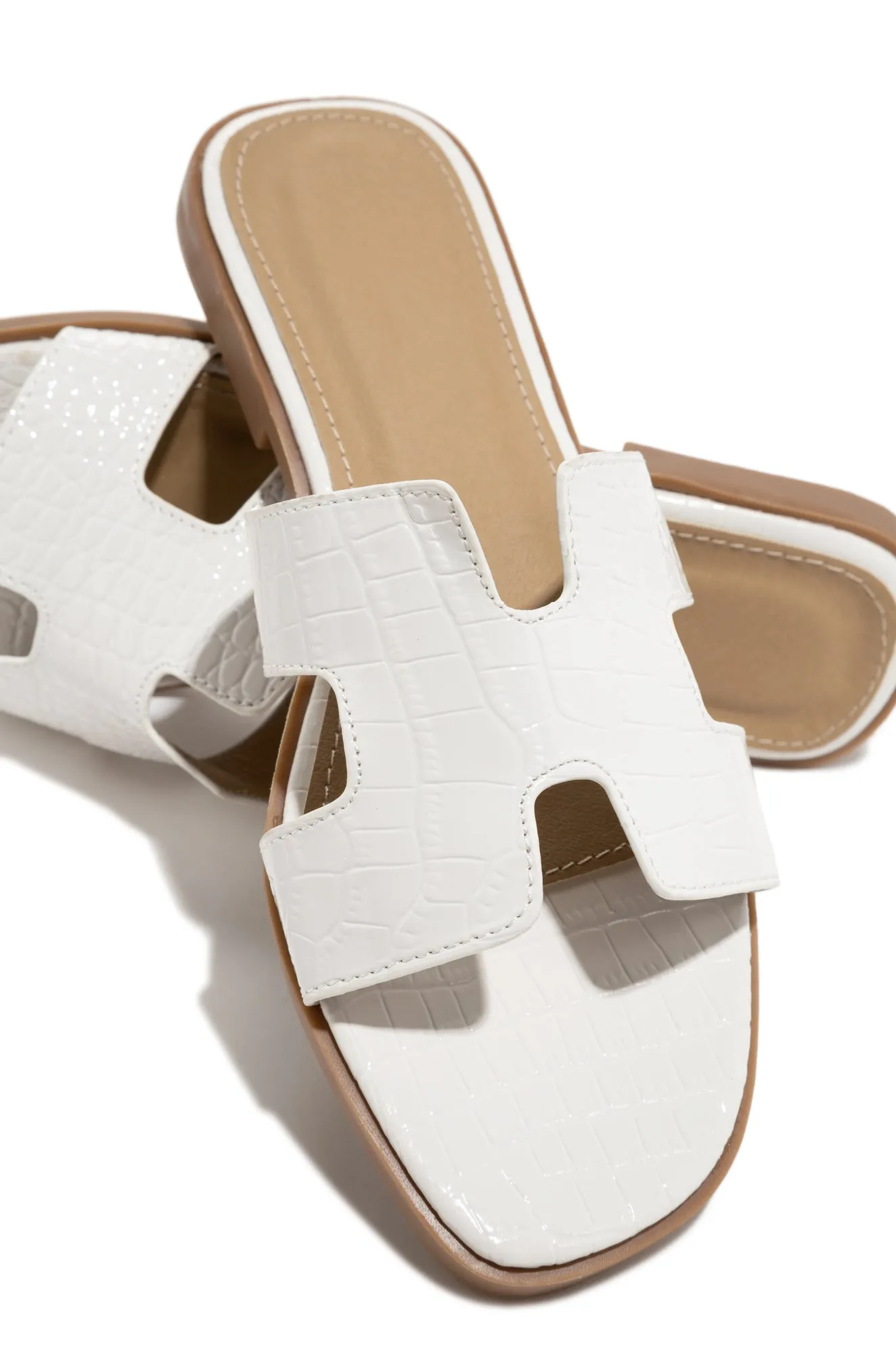 Yacht Club Slip On Sandals - White sold by Miss Lola product image thumbnail 4