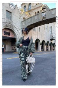 Jenny Oversized Bomber Jacket - Green sold by Miss Lola