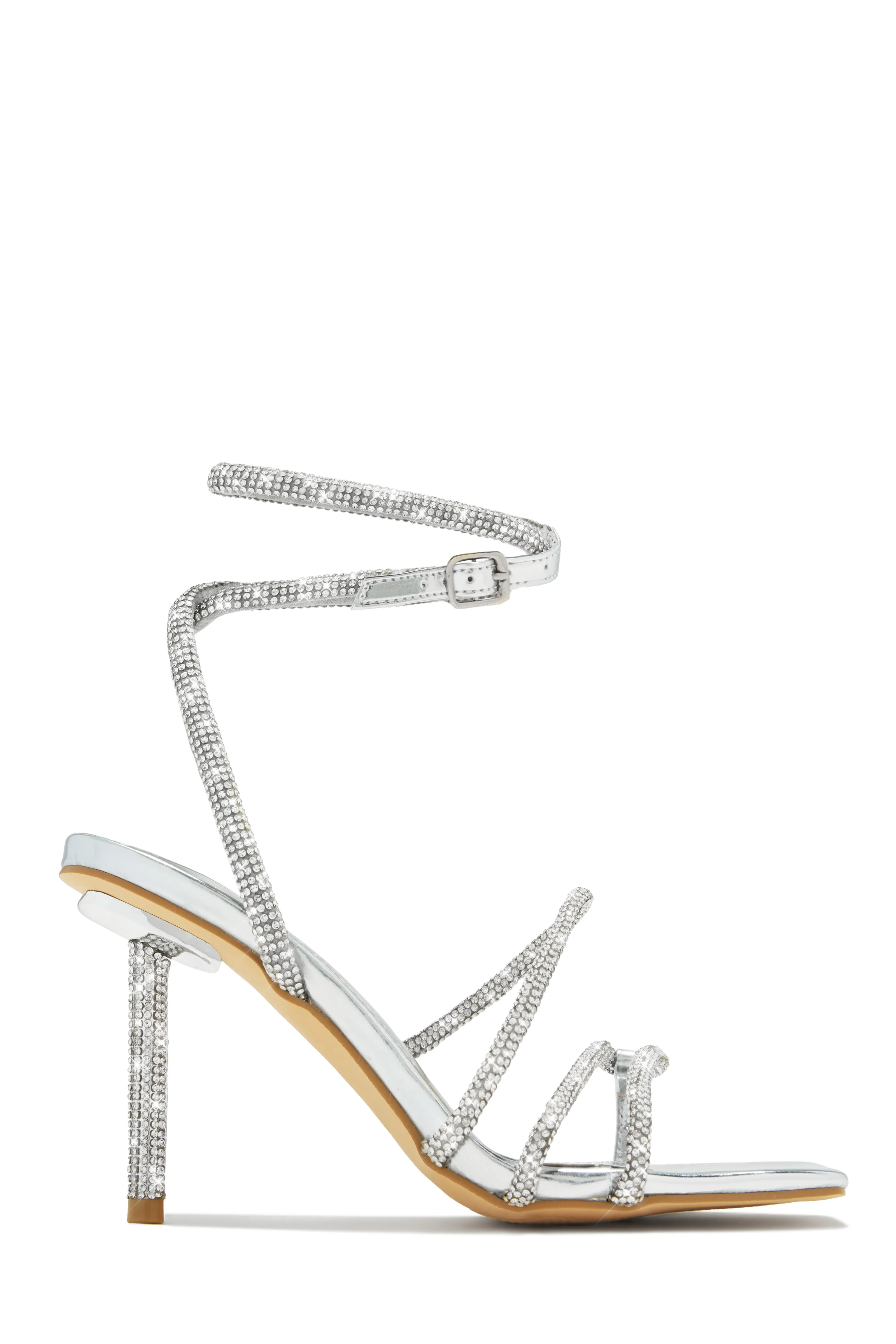 Ayiana Embellished Heels - Silver sold by Miss Lola product image thumbnail 4