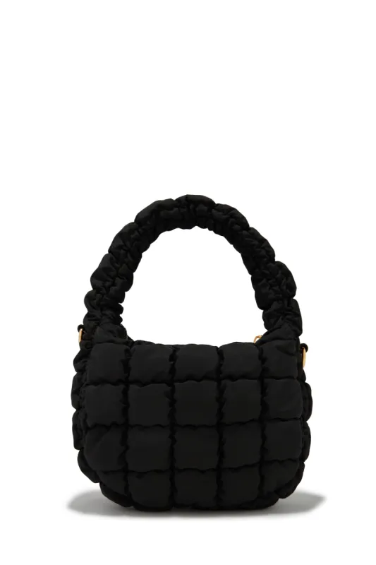Carya Quilted Crossbody Bag  - Black sold by Miss Lola