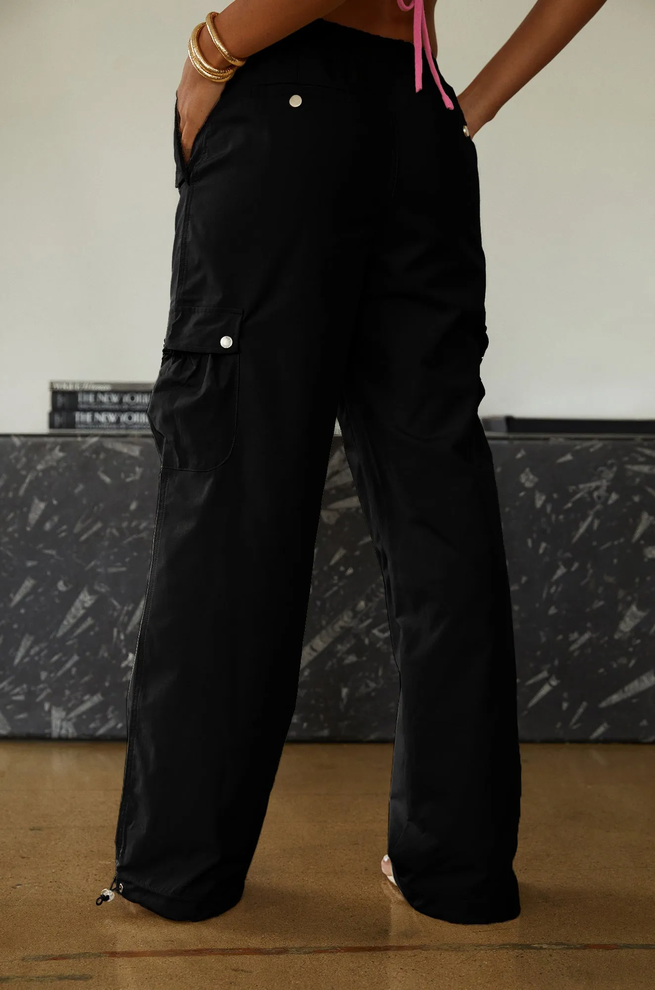 Kyani Wide Leg Cargo Pant - Black sold by Miss Lola product image thumbnail 3