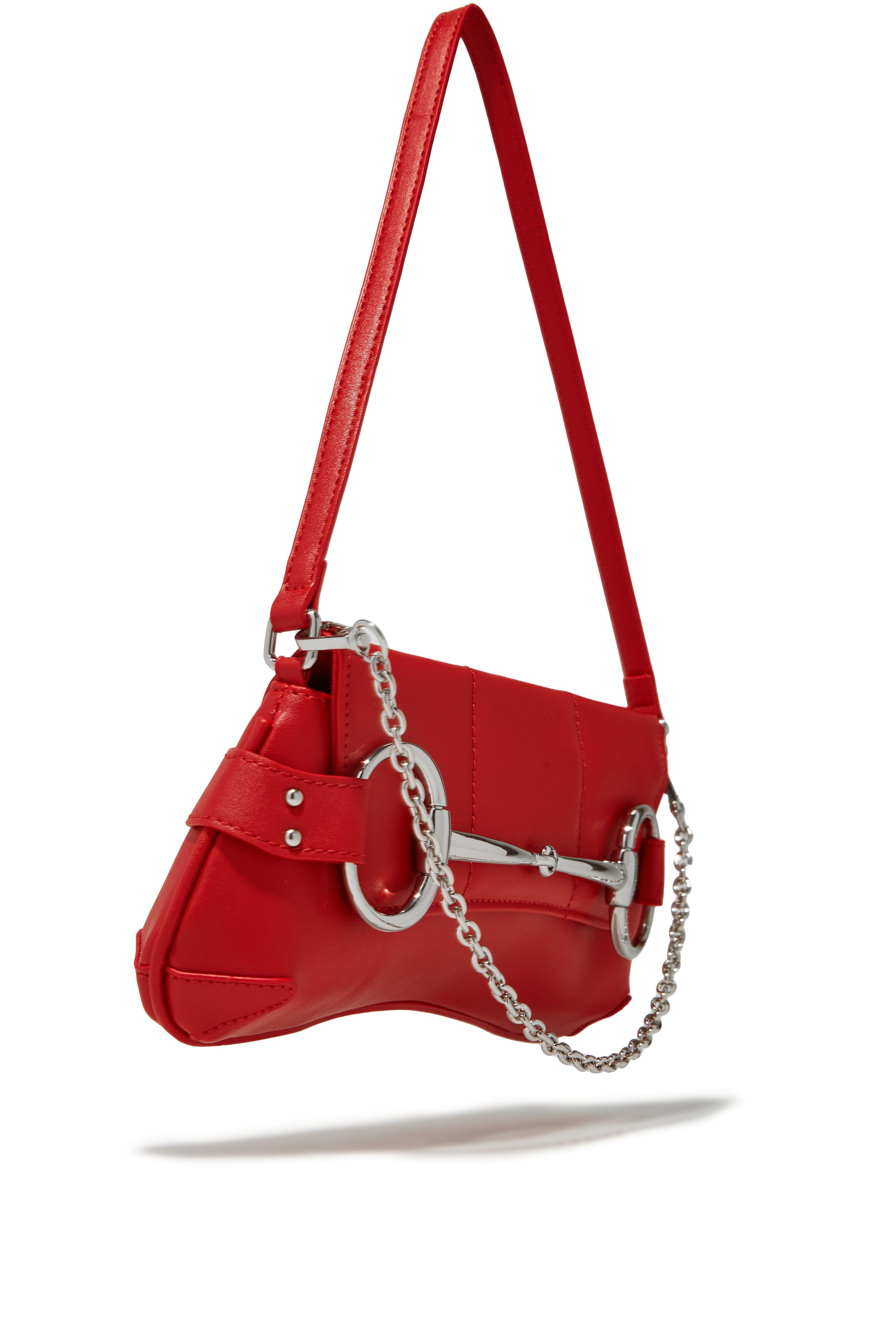 Caia Shoulder Bag - Red sold by Miss Lola product image thumbnail 5