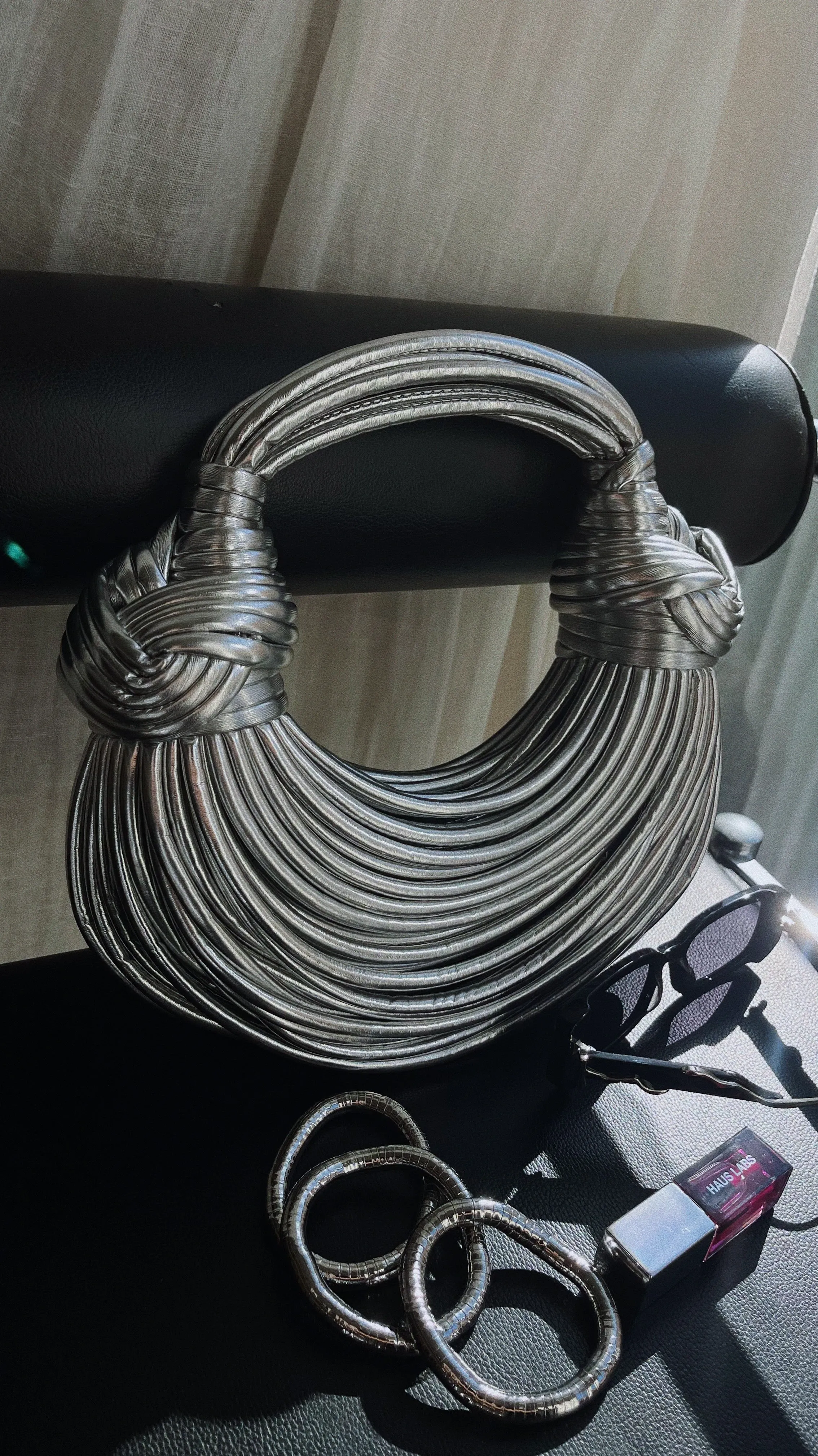 Kimani Elastic Bracelet Set - Silver sold by Miss Lola product image thumbnail 4
