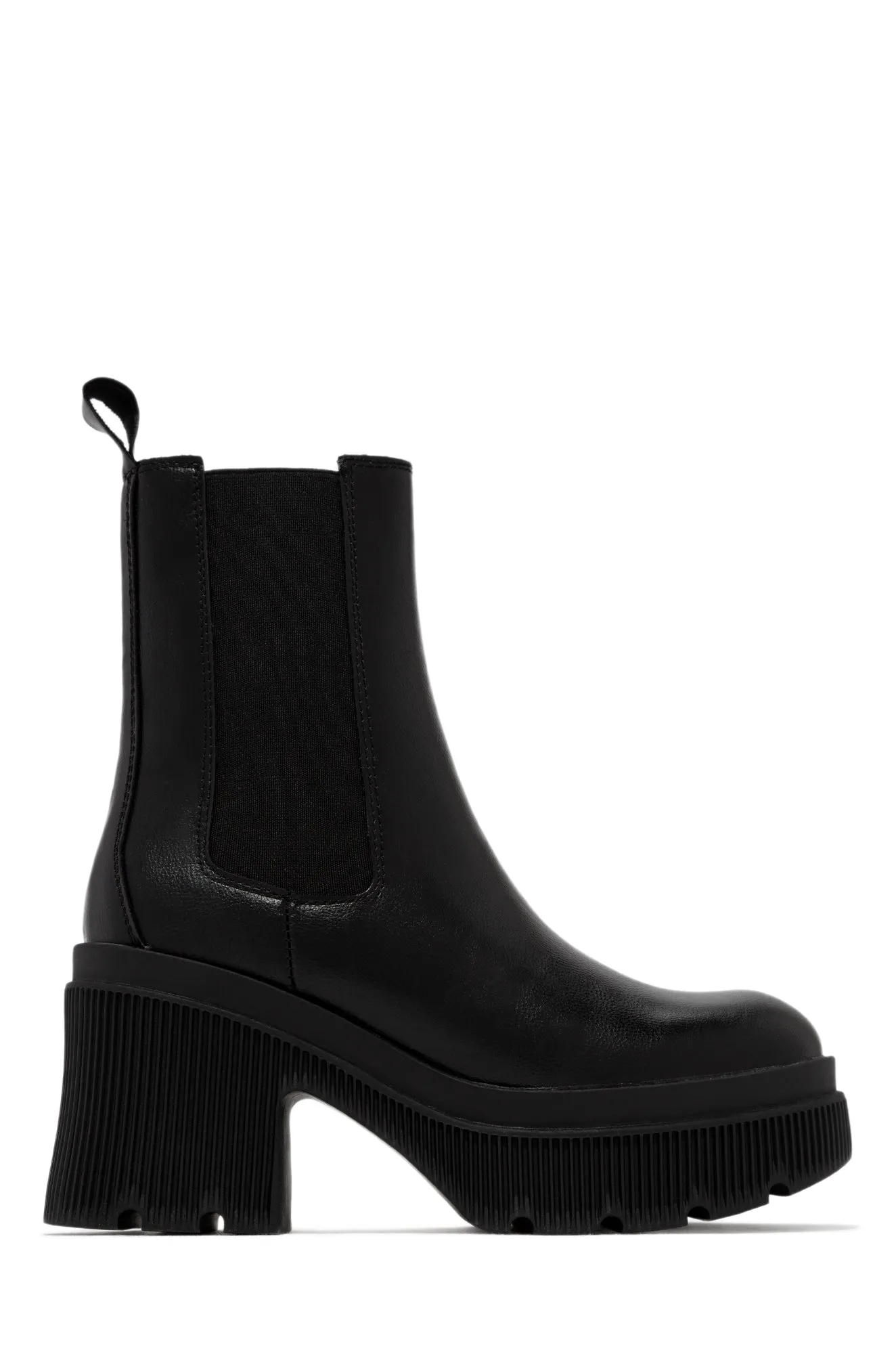 Addicted To You Platform Ankle Boots - Black sold by Miss Lola