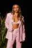 Birthday Suit Padded Shoulder Blazer - Pink sold by Miss Lola