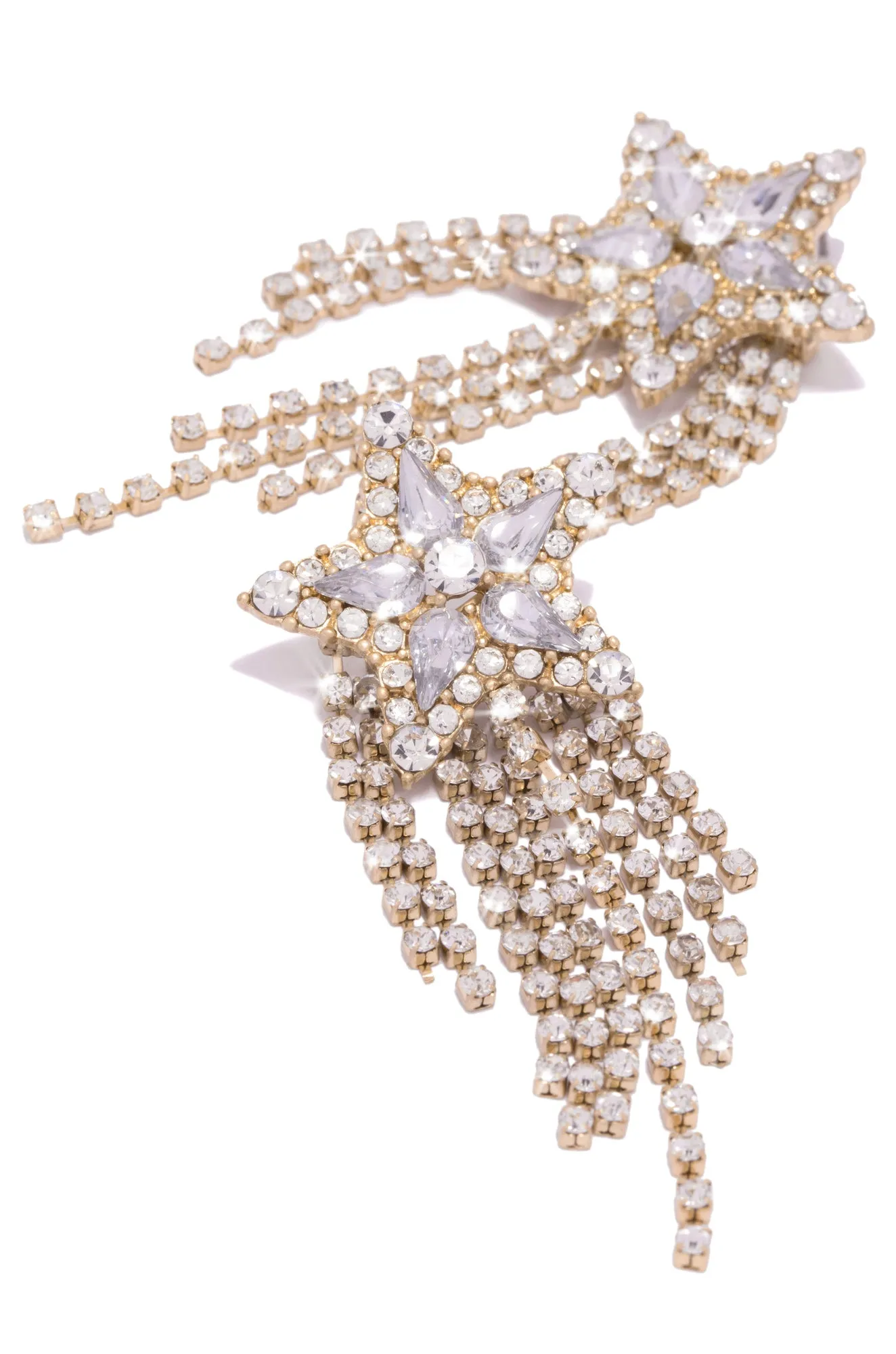 Stella Embellished Dangle Earring - Gold sold by Miss Lola product image thumbnail 2
