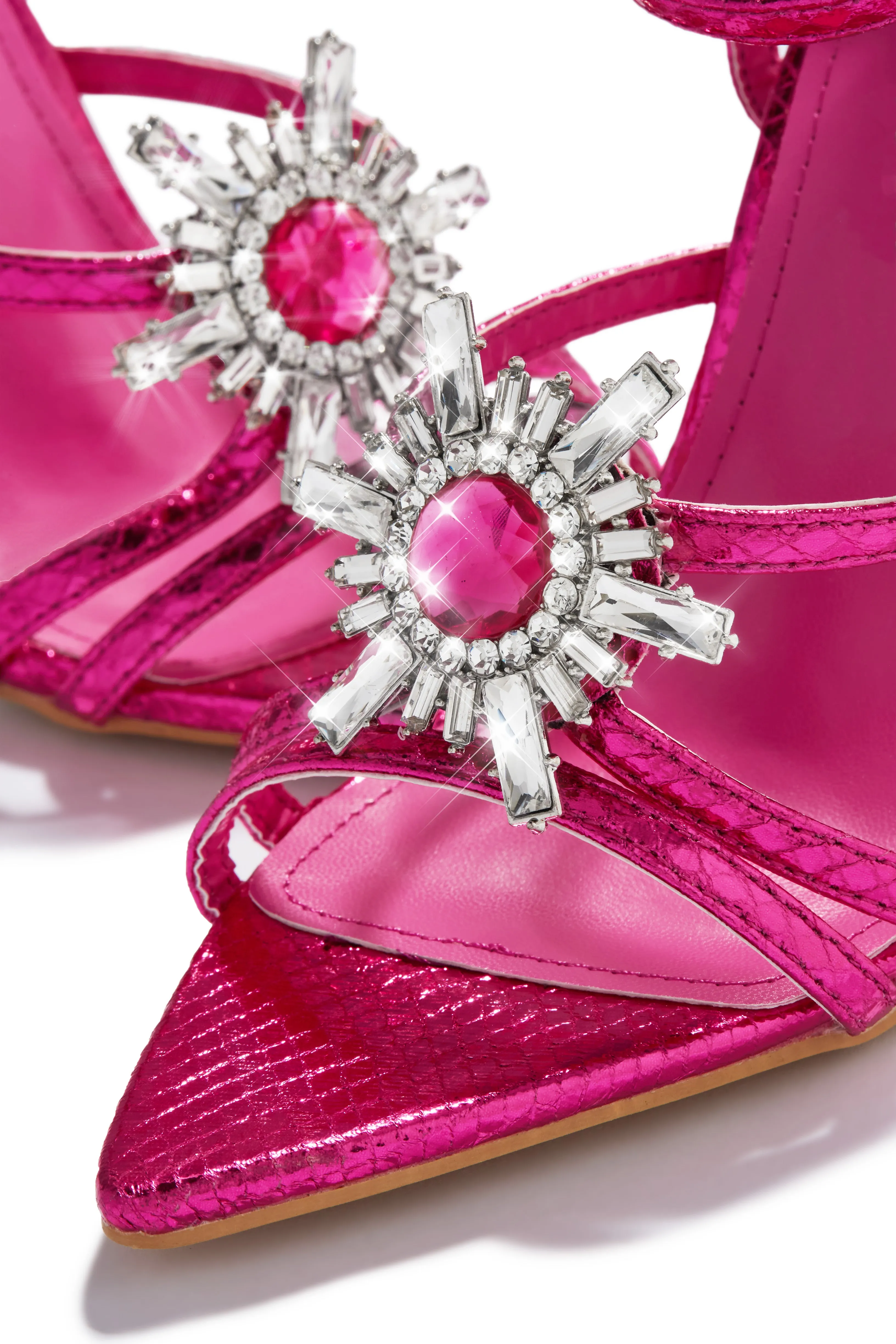 Ameira Embellished High Heels - Pink sold by Miss Lola product image thumbnail 3