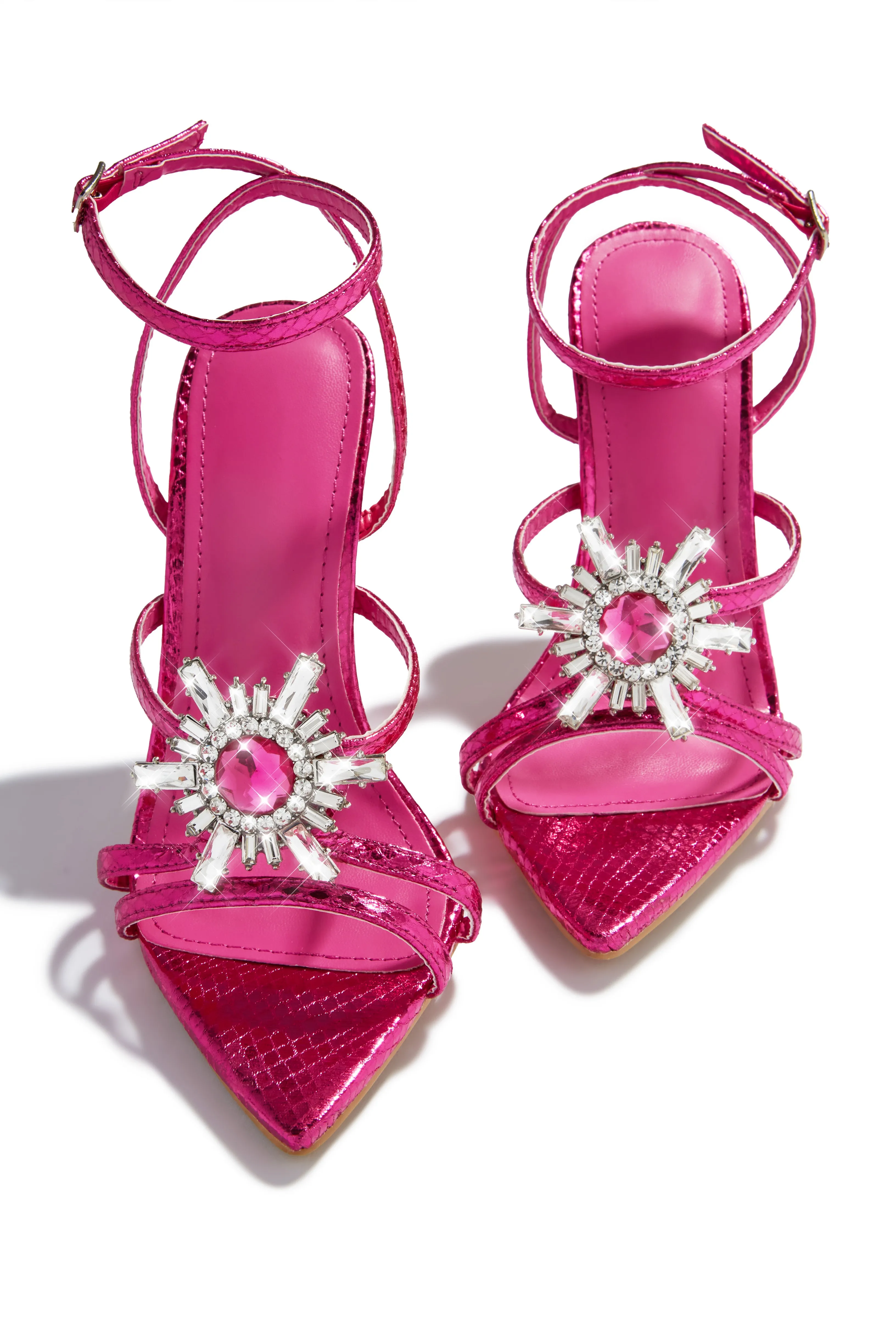 Ameira Embellished High Heels - Pink sold by Miss Lola product image thumbnail 2