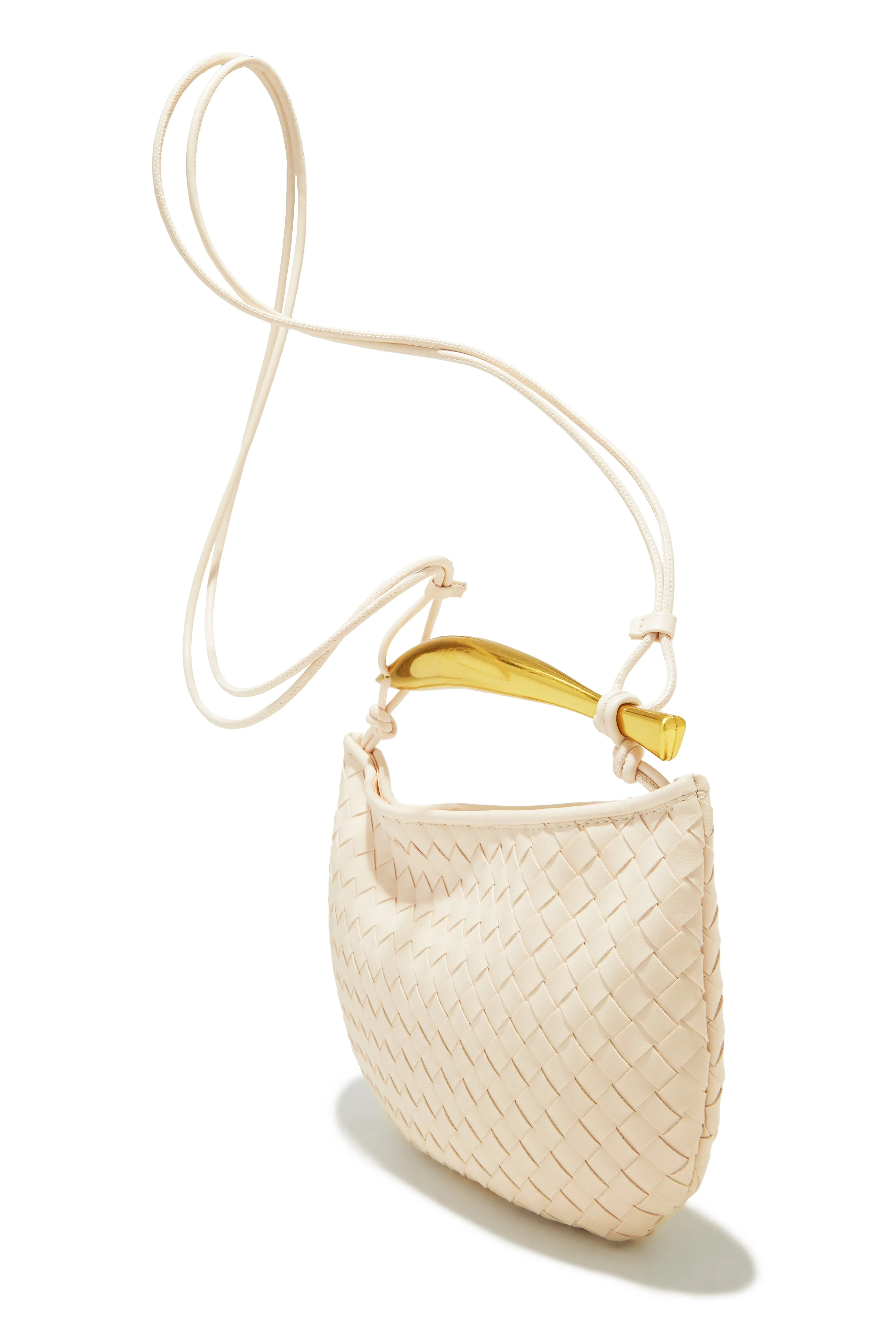 Olivia Hardware Handle Woven Bag - Bone sold by Miss Lola product image thumbnail 3