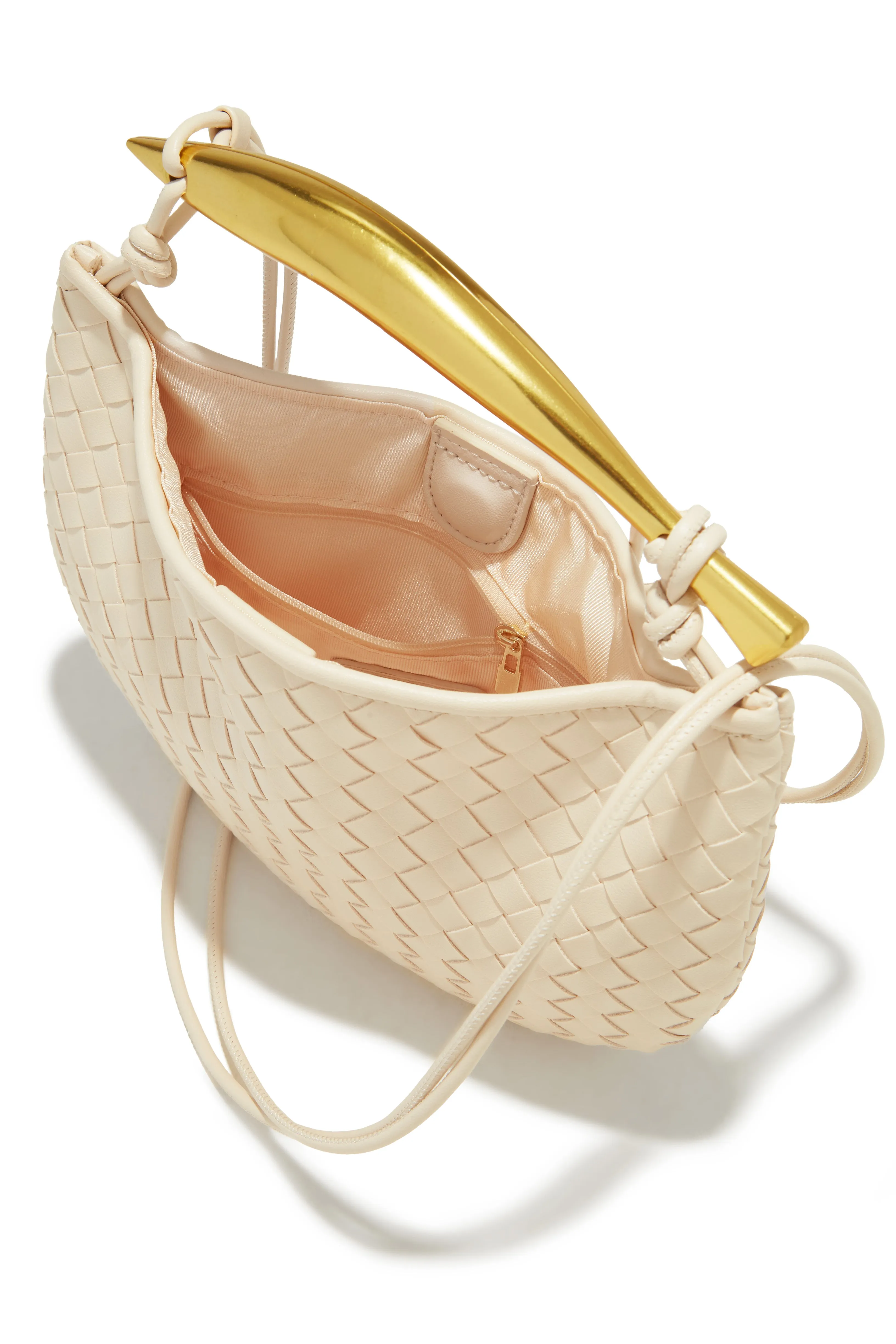 Olivia Hardware Handle Woven Bag - Bone sold by Miss Lola product image thumbnail 5