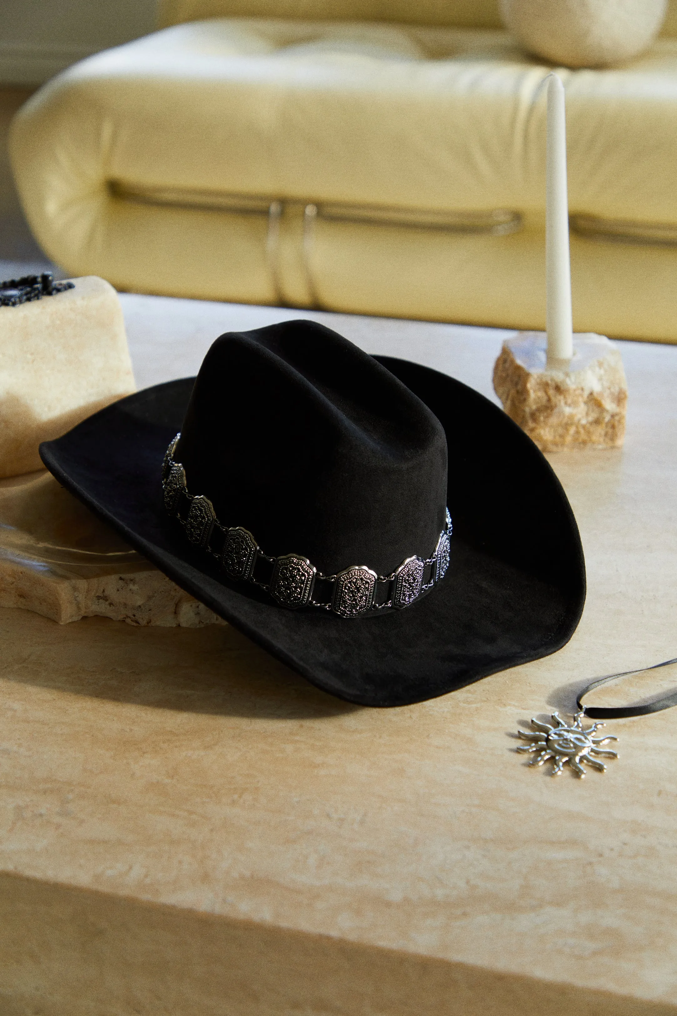 Hold 'Em Cowgirl Hat - Black sold by Miss Lola
