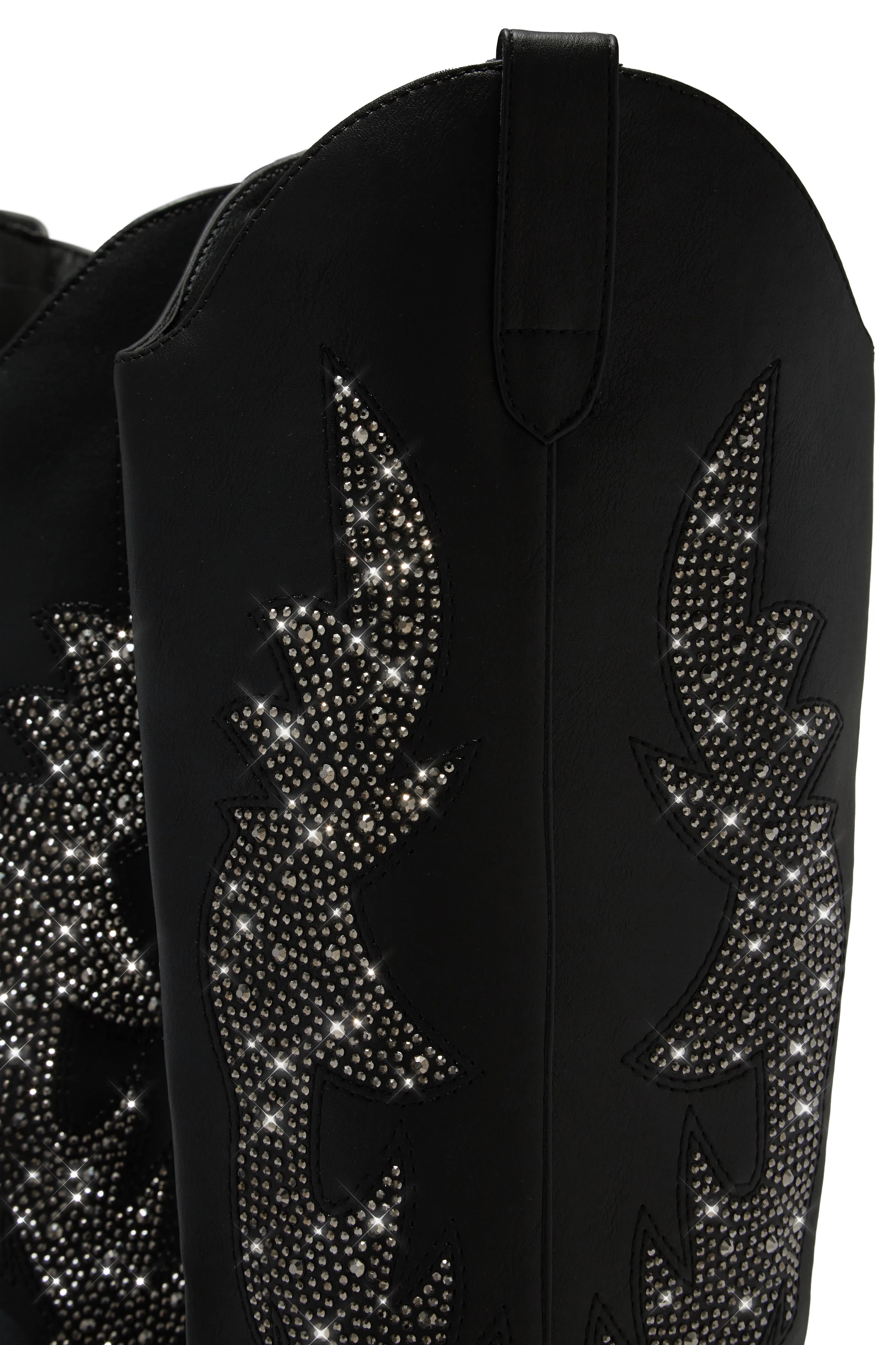 Austin Embellished Cowgirl Boots - Black sold by Miss Lola product image thumbnail 4