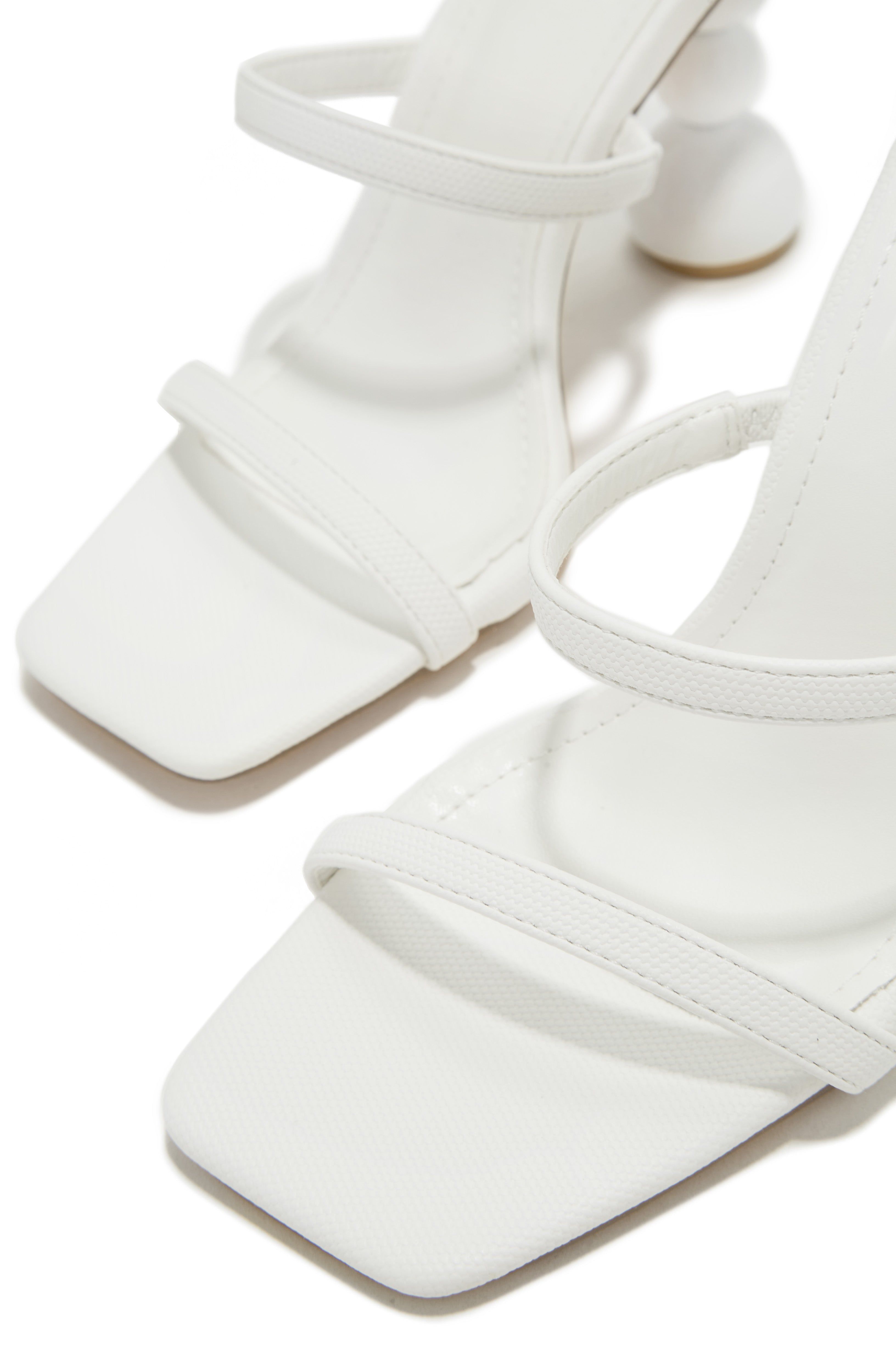 Out Tonight High Heel Mules - White sold by Miss Lola product image thumbnail 5