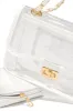Jessica Clear Flap Over Crossbody Bag - White sold by Miss Lola