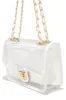 Jessica Clear Flap Over Crossbody Bag - White sold by Miss Lola