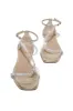 Dream Vacation Embellished Ankle Strap Sandals - Gold sold by Miss Lola