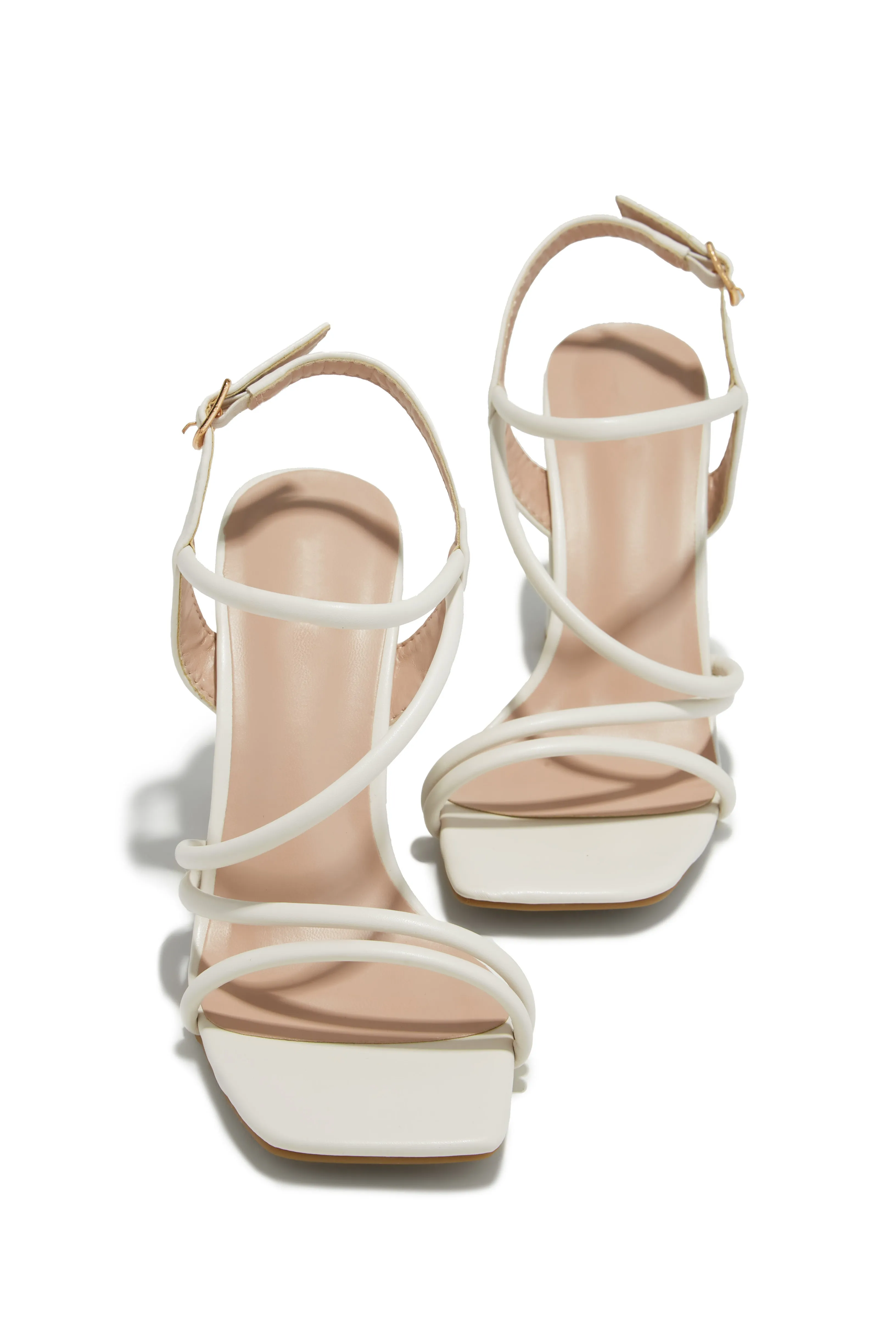 Victoria Block Heels - Ivory sold by Miss Lola product image thumbnail 2