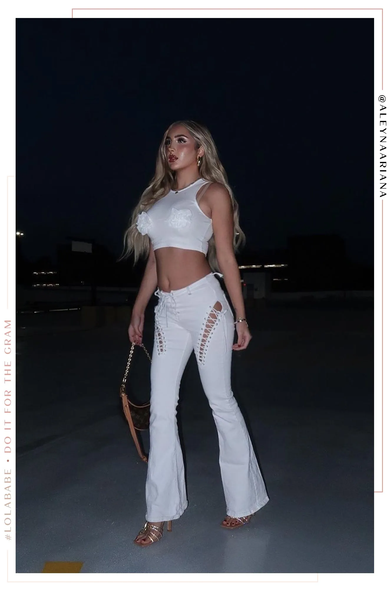 Savannah Rib Knit Sleeveless Top - White sold by Miss Lola product image thumbnail 5