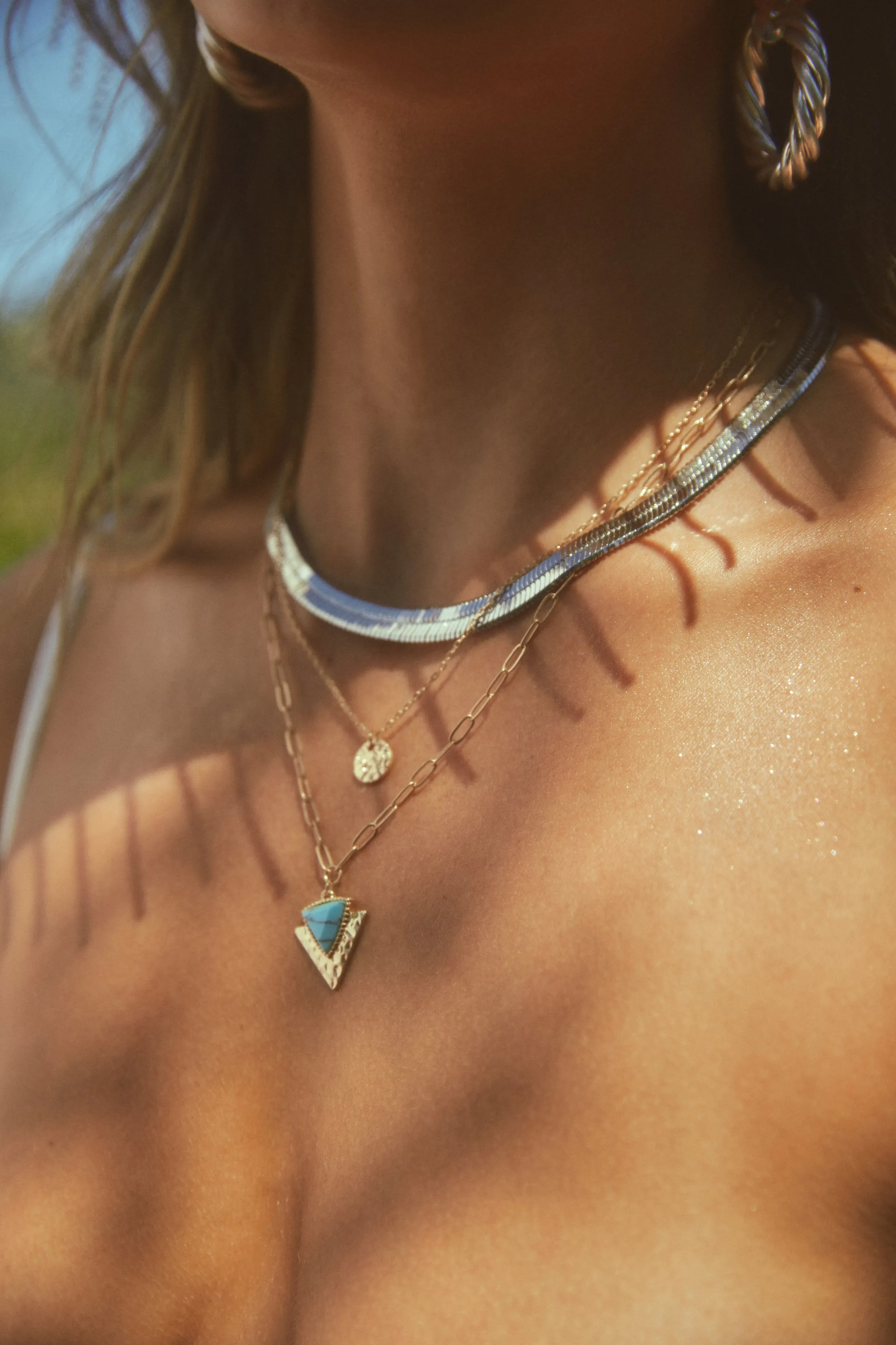 Nicol Snake Chain Necklace - Silver sold by Miss Lola product image thumbnail 4