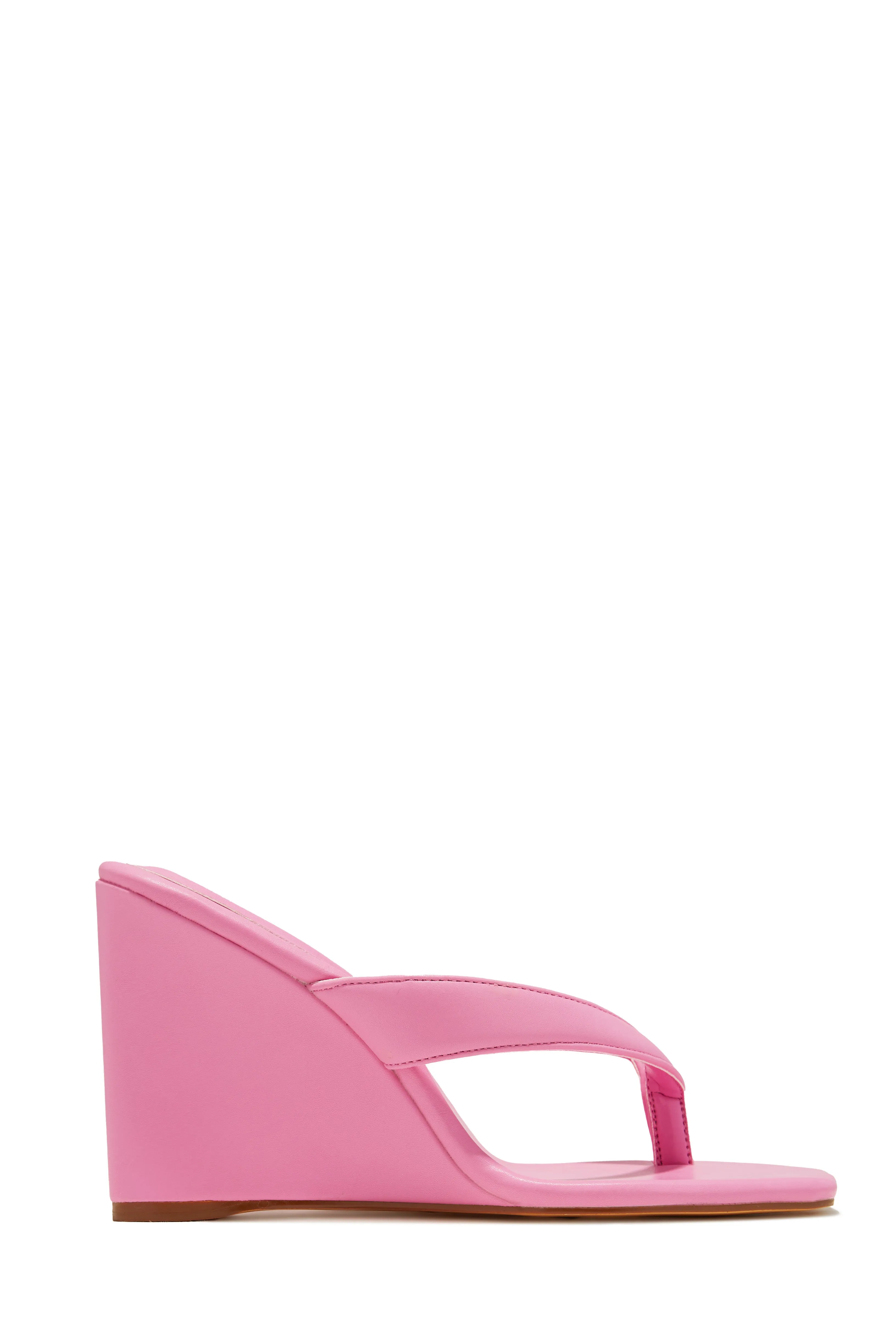 Alena Wedge Heel Mules - Pink sold by Miss Lola product image thumbnail 5