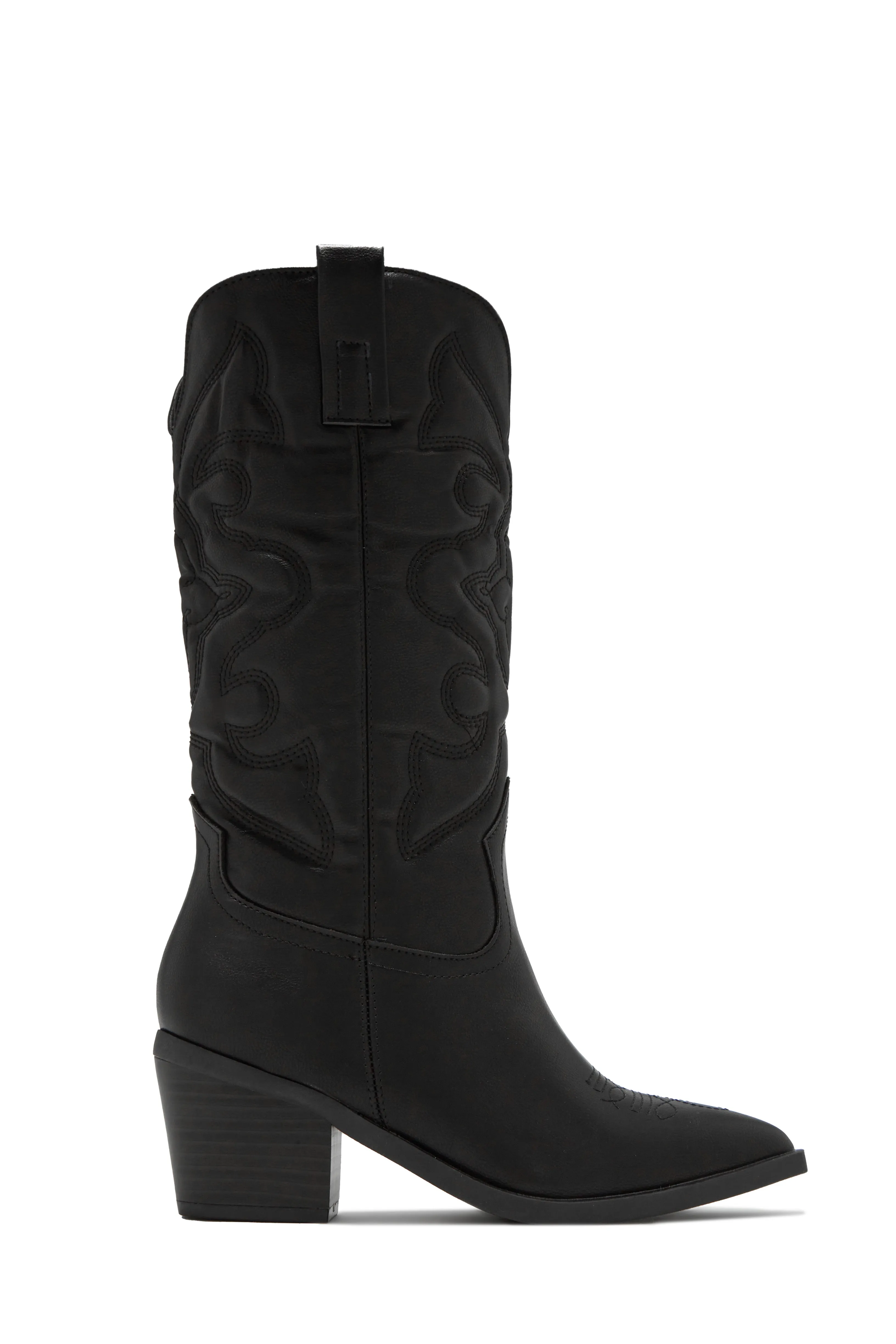 Dylan Western Cowgirl Boots - Black sold by Miss Lola