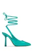 Azriel Lace Up Pumps - Blue sold by Miss Lola