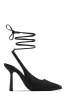 Azriel Lace Up Pumps - Blue sold by Miss Lola