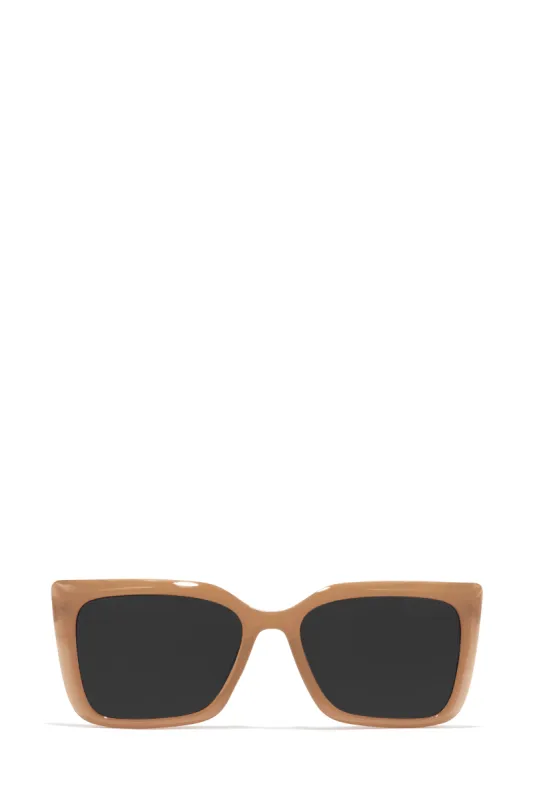 Leya Square Sunglasses - Nude sold by Miss Lola