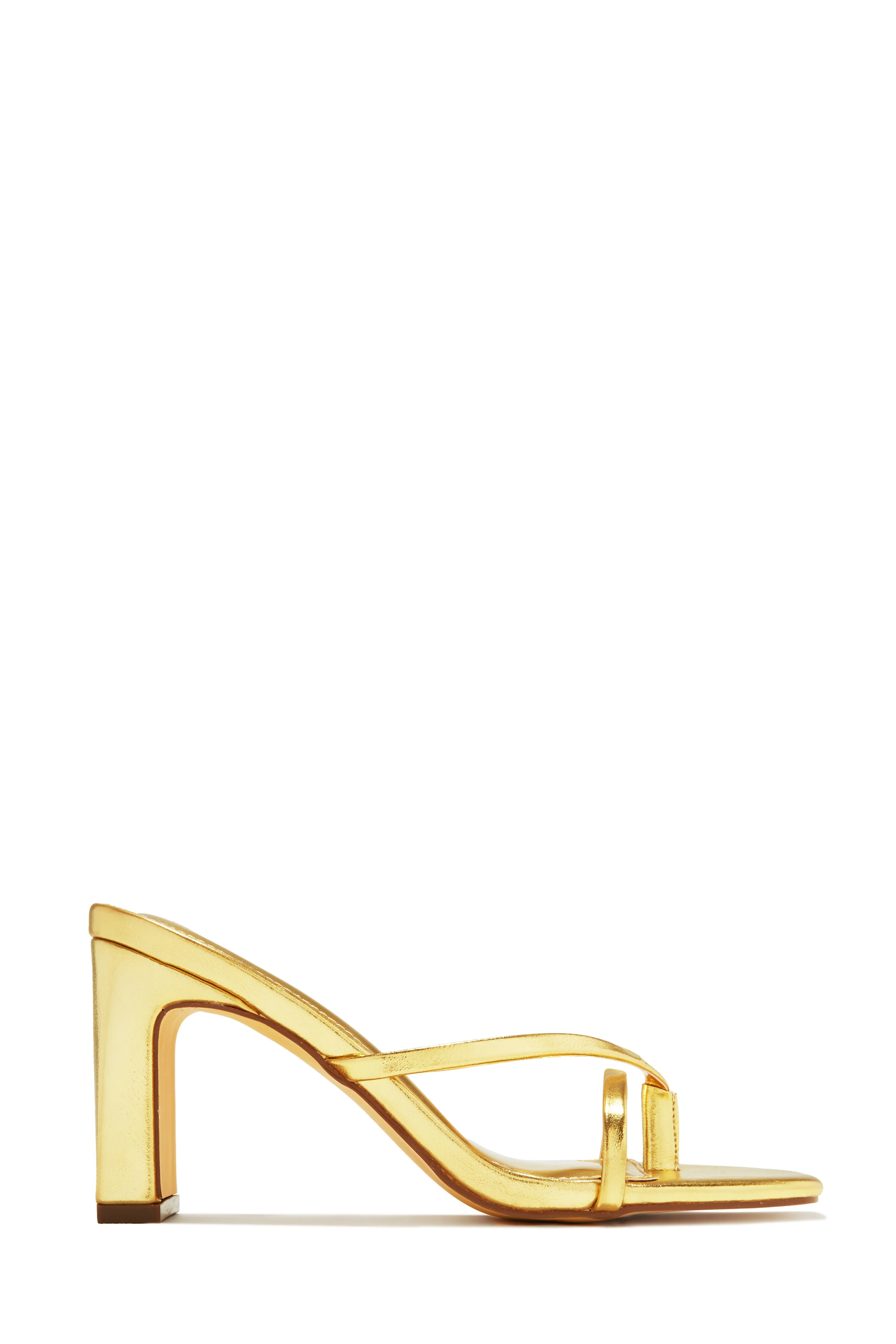 Jiani Mid Heel Mules - Gold sold by Miss Lola product image thumbnail 5