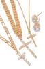 I Am Loved Cross Pendant Layered Necklace Set - Gold sold by Miss Lola