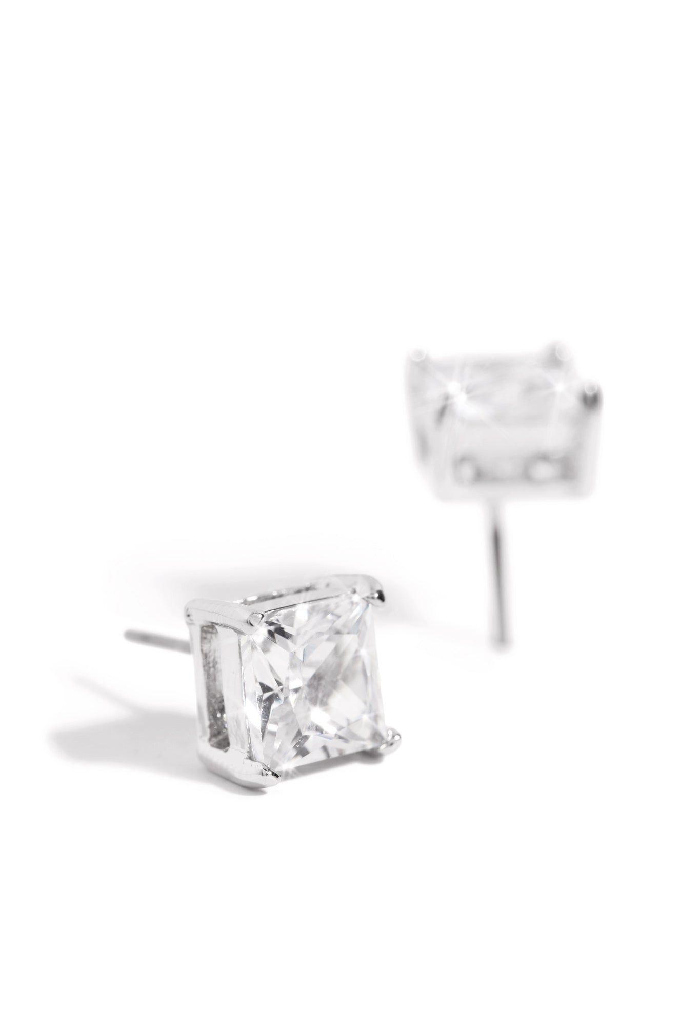 Born To Shine Cubic Zirconia Stud Earring - Silver sold by Miss Lola product image thumbnail 2