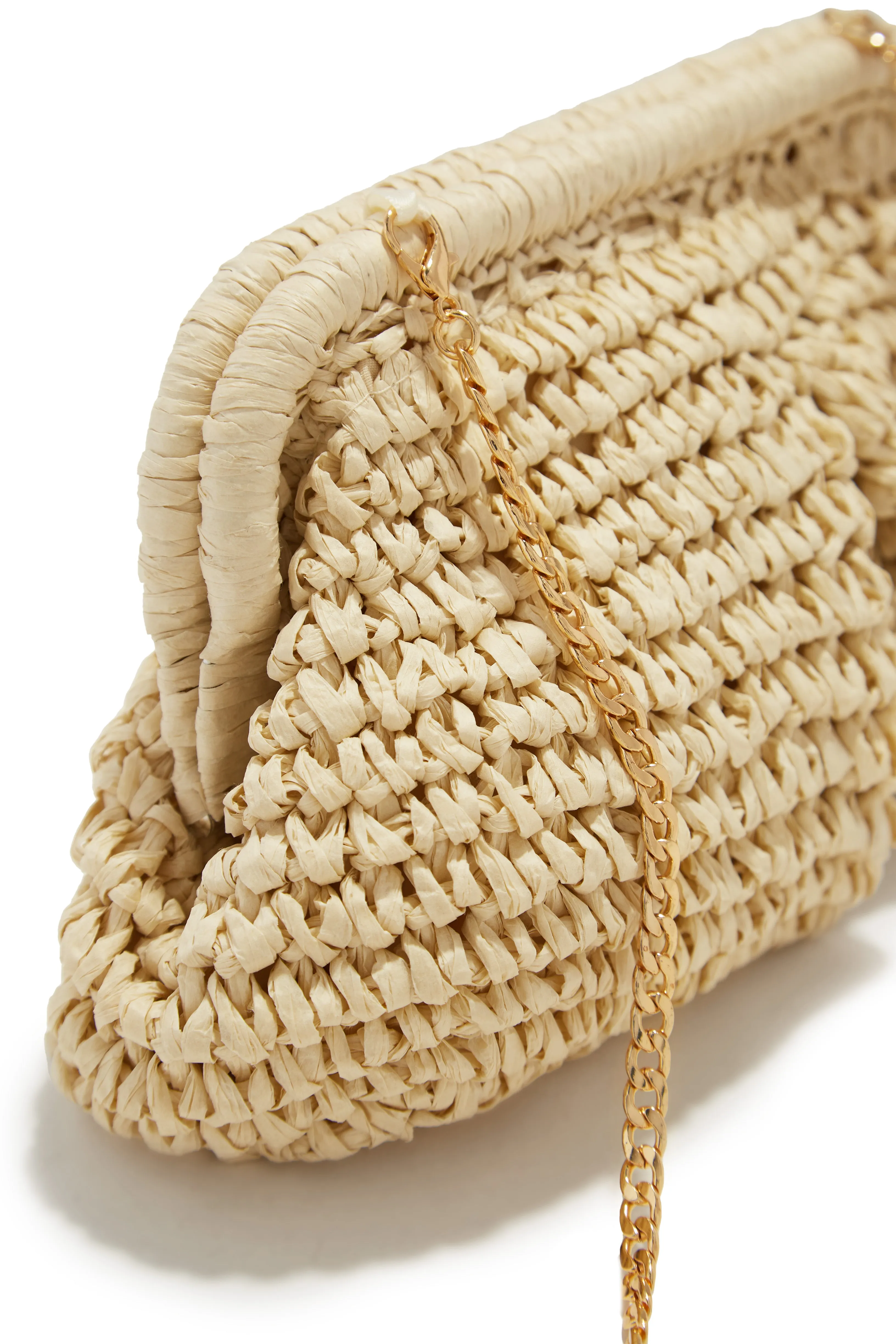 Sea You Soon Woven Straw Crossbody Handbag - Ivory sold by Miss Lola product image thumbnail 4