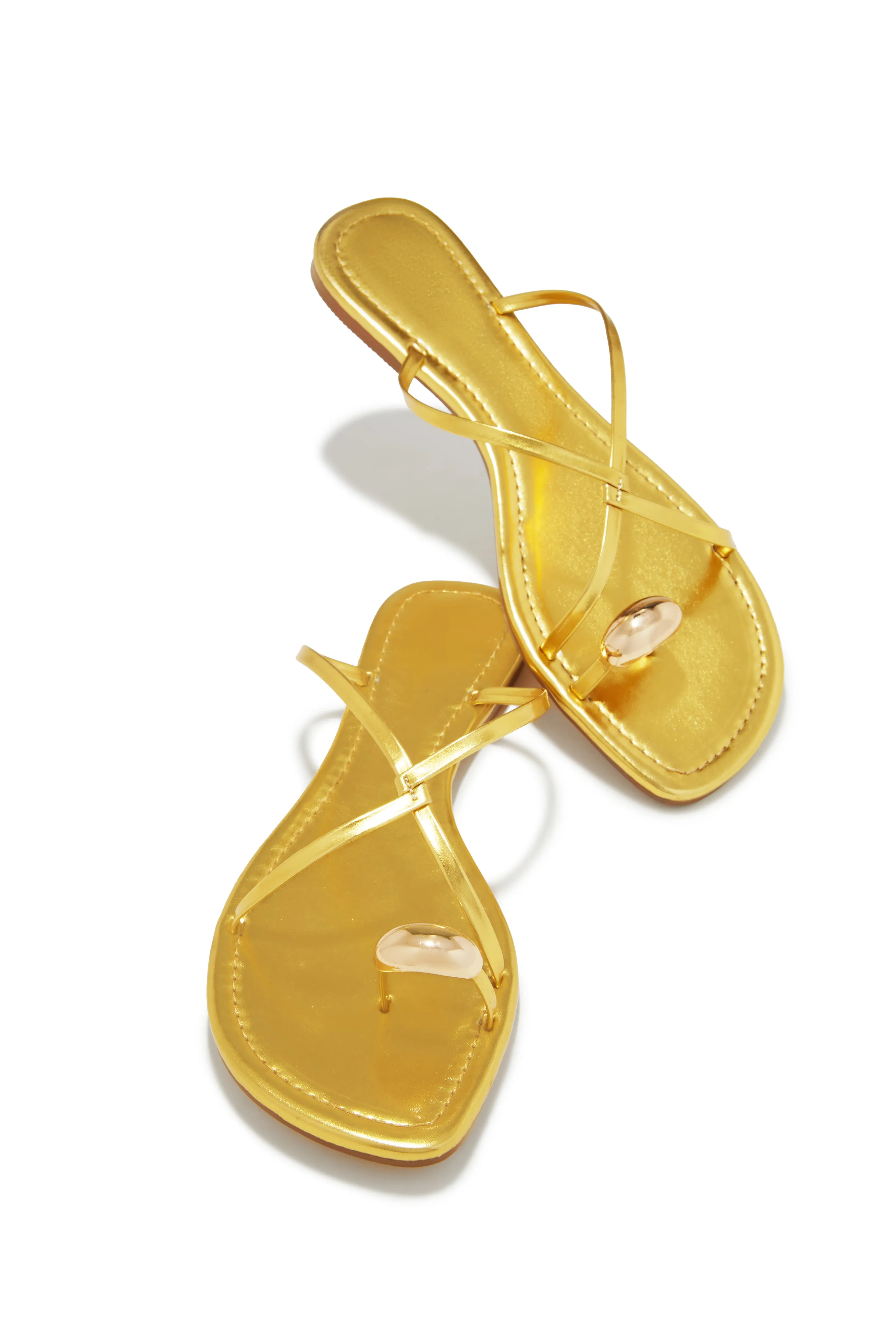 Kahlia Slip On Sandals - Gold sold by Miss Lola product image thumbnail 4