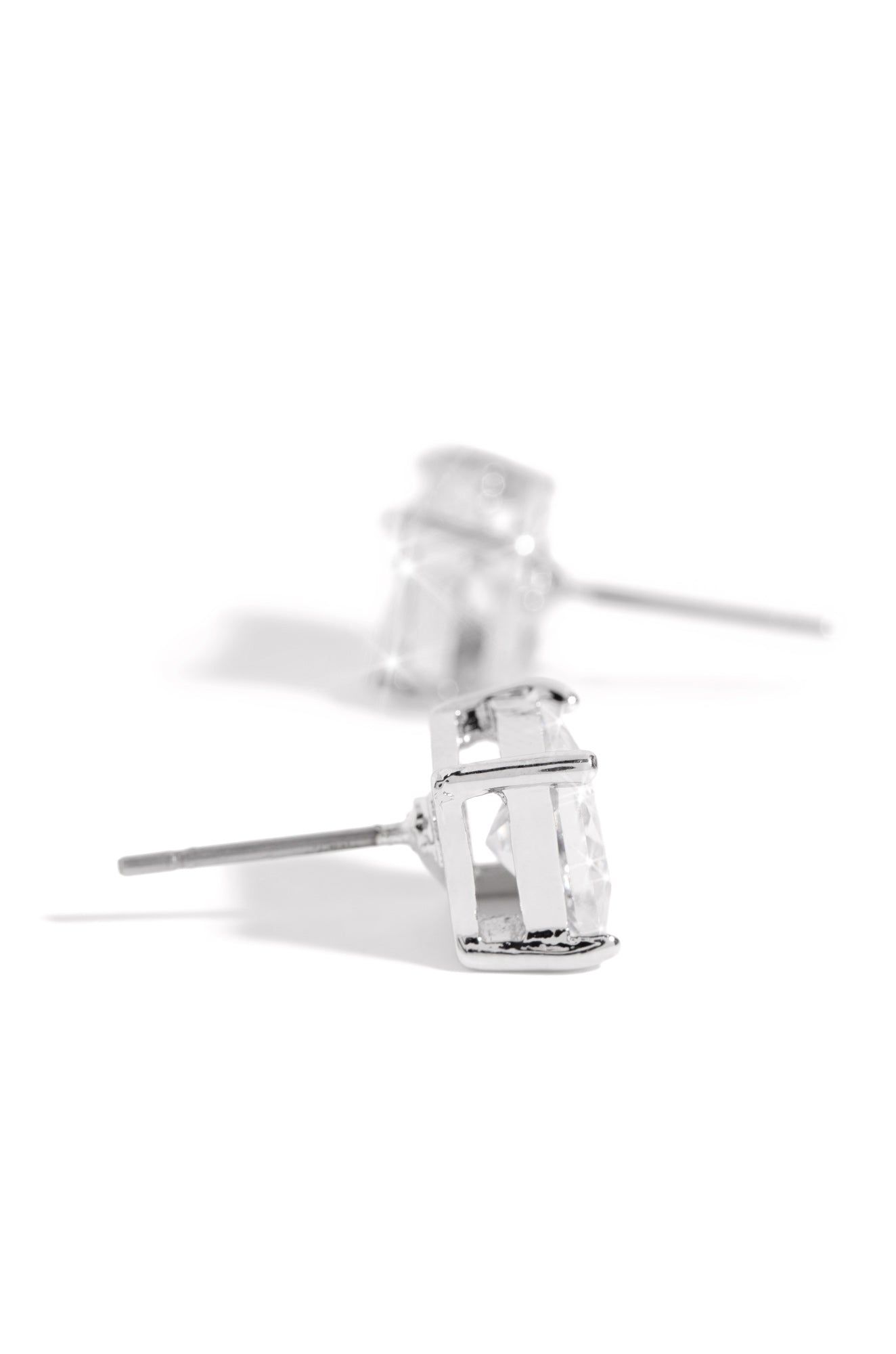 Born To Shine Cubic Zirconia Stud Earring - Silver sold by Miss Lola product image thumbnail 3