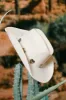 Heartbreaker Heart Pendants Cowgirl Hat - Cream sold by Miss Lola