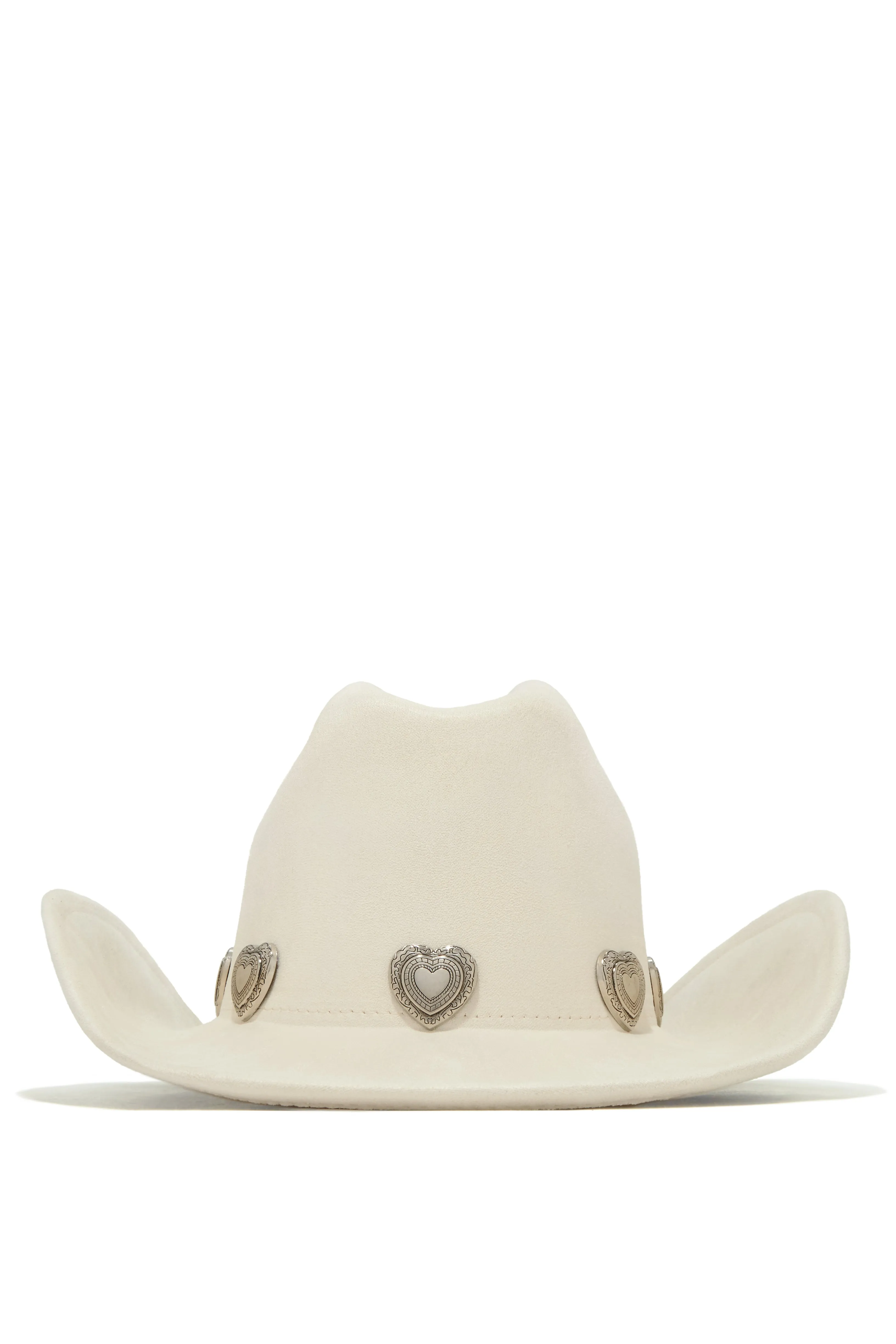 Heartbreaker Heart Pendants Cowgirl Hat - Cream sold by Miss Lola product image thumbnail 2